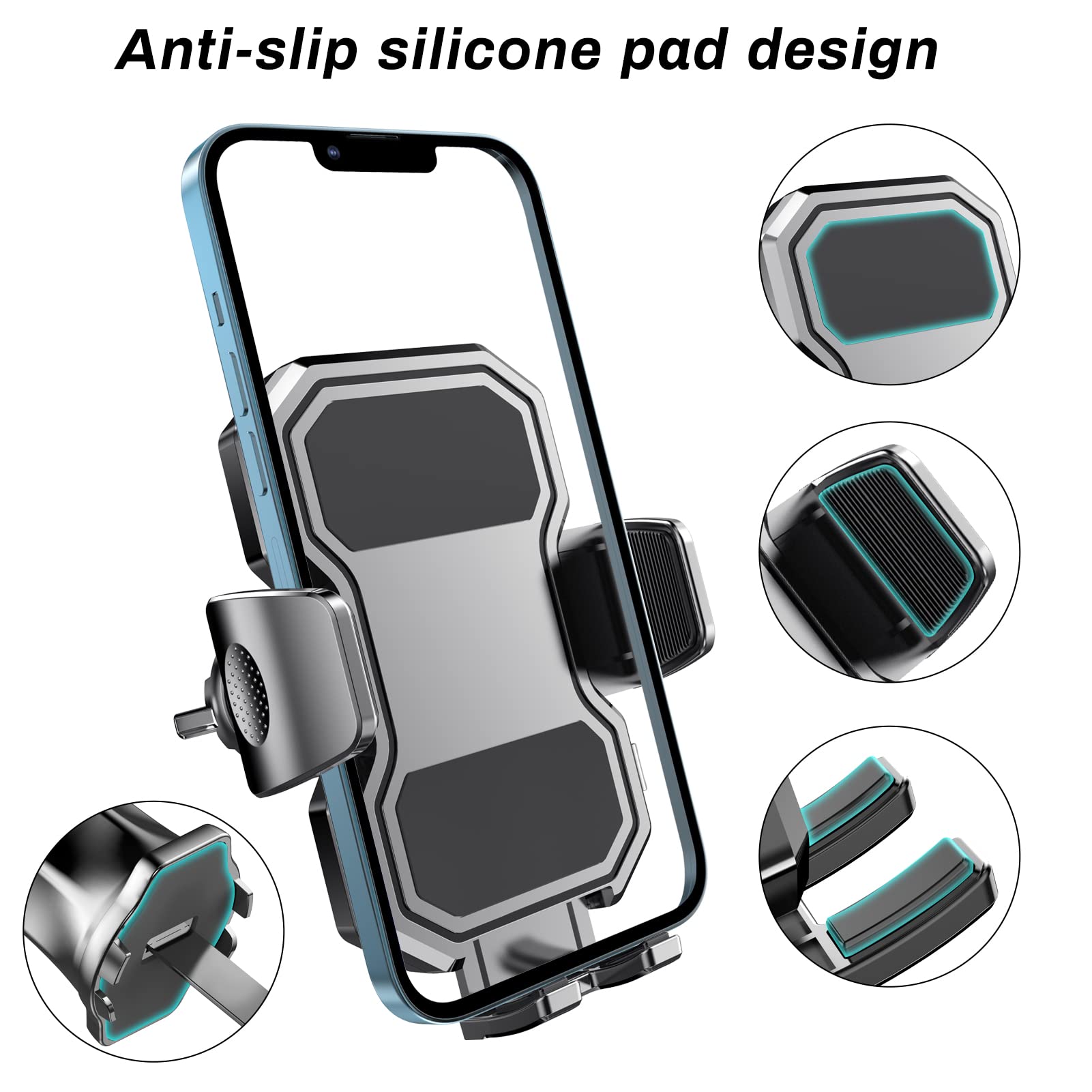 Lopnord Universal Air Vent Car Phone Holder Compatible For Iphone 13/14/15, Samsung S23 Ultra - Super Stable For 4-7 Inch Smartphones