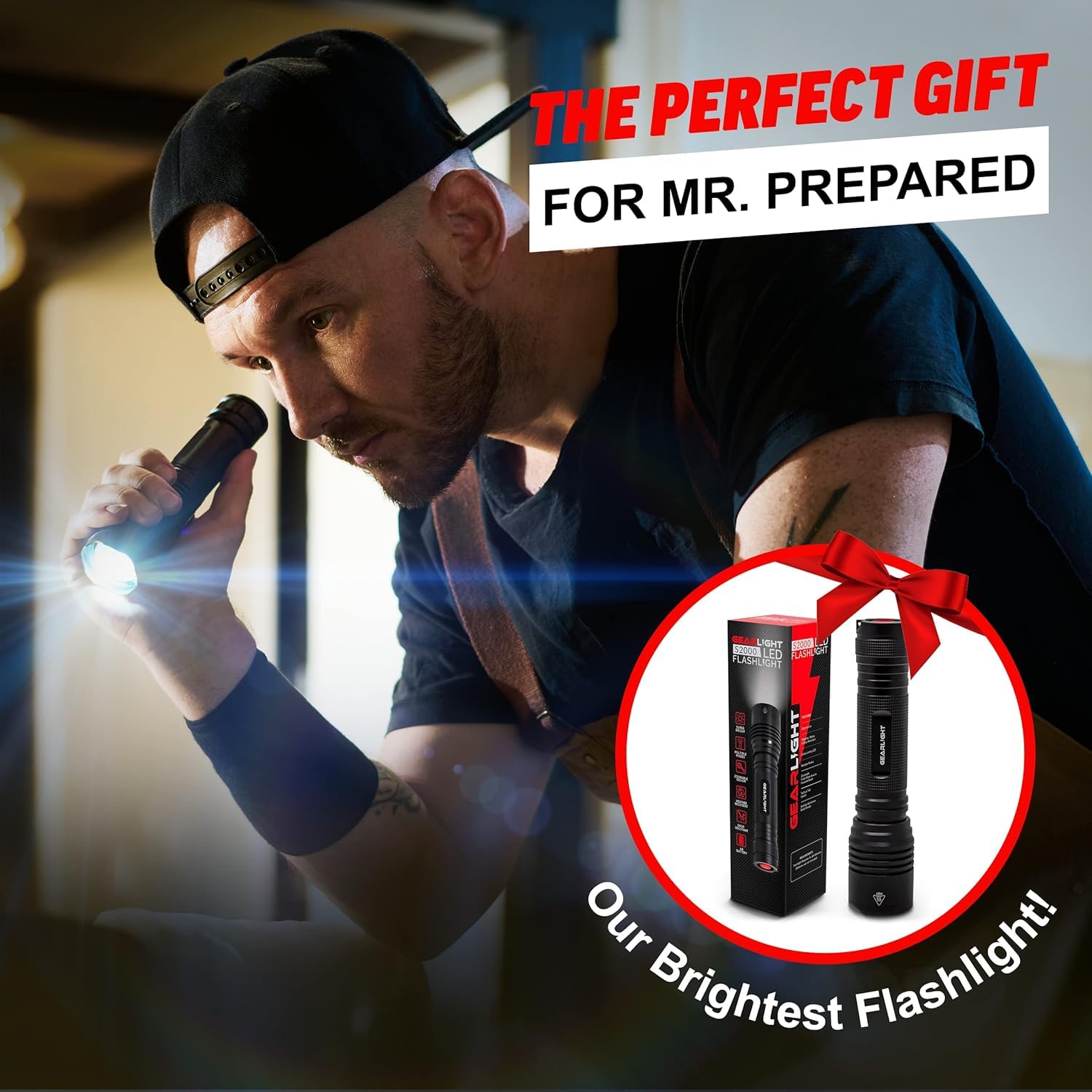 Gearlight S2000 Led Flashlight High Lumens - Super Bright, Powerful, Mid-Size Utility Flashlight For Outdoor Activity & Emergency Use