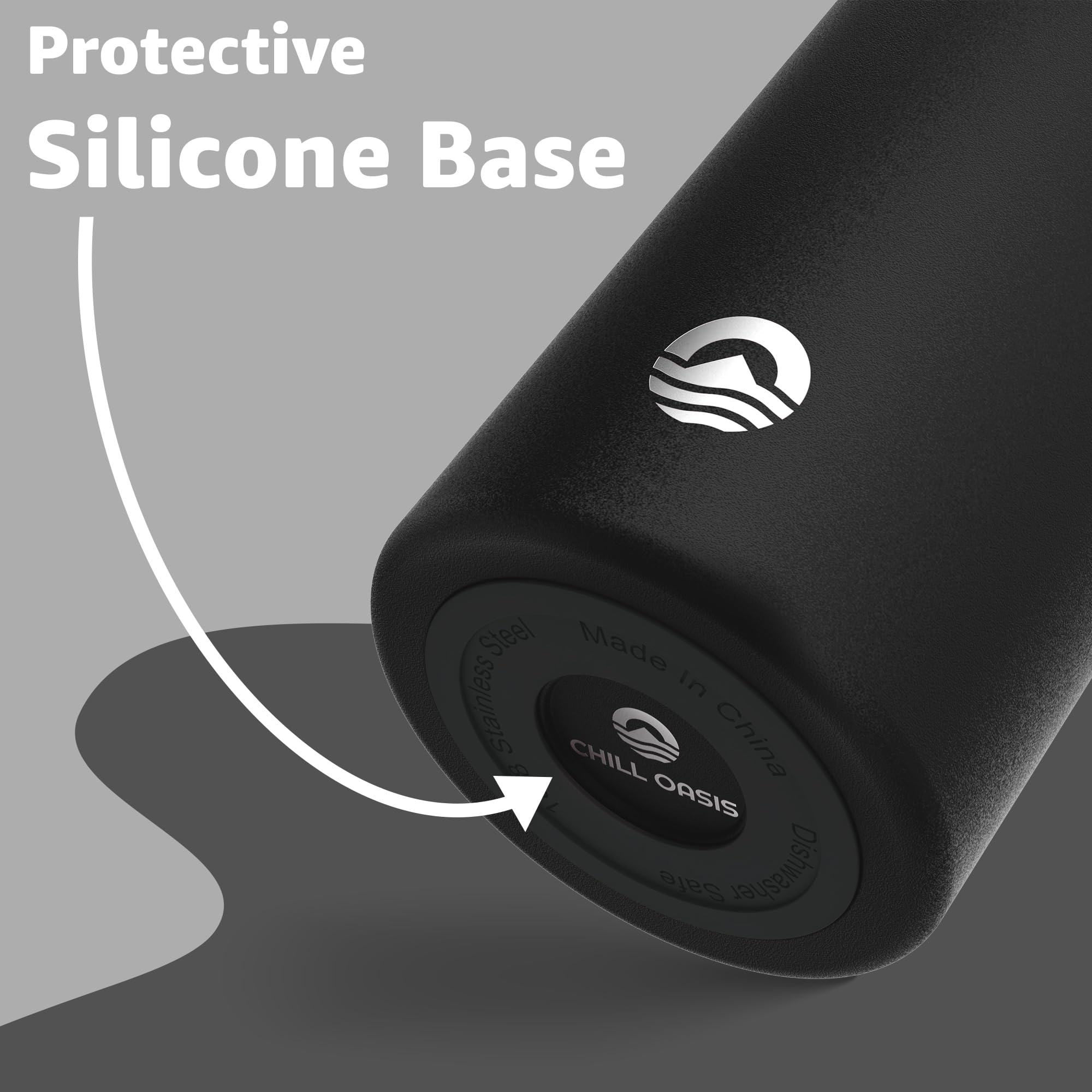 Water Bottle  Compatible With Popular Flavor Cartridges , Leak Proof, Double-Walled