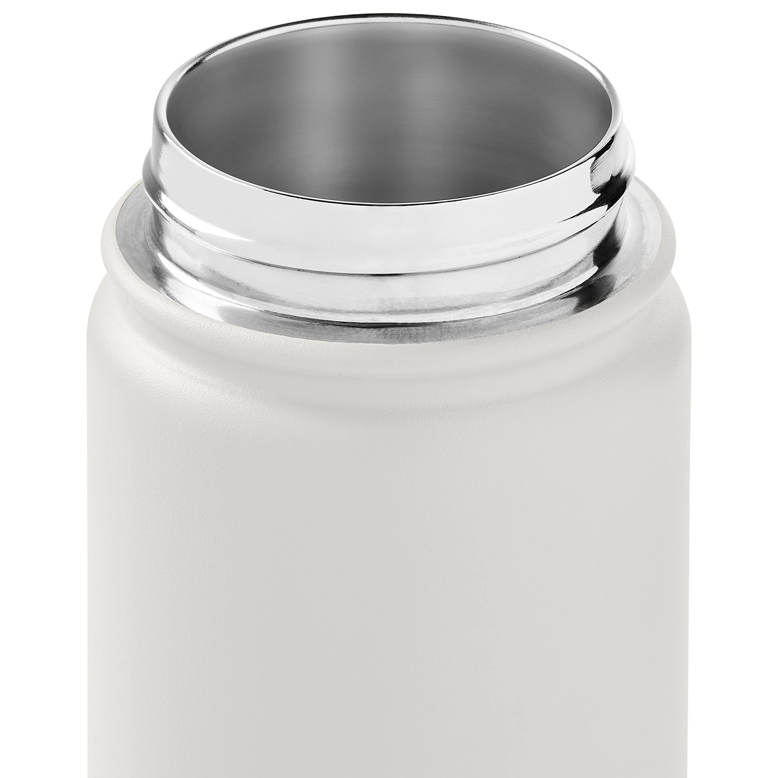 Retrospec Alder Insulated Water Bottle With Straw Lid & Handle Cap - Stainless Steel Wide