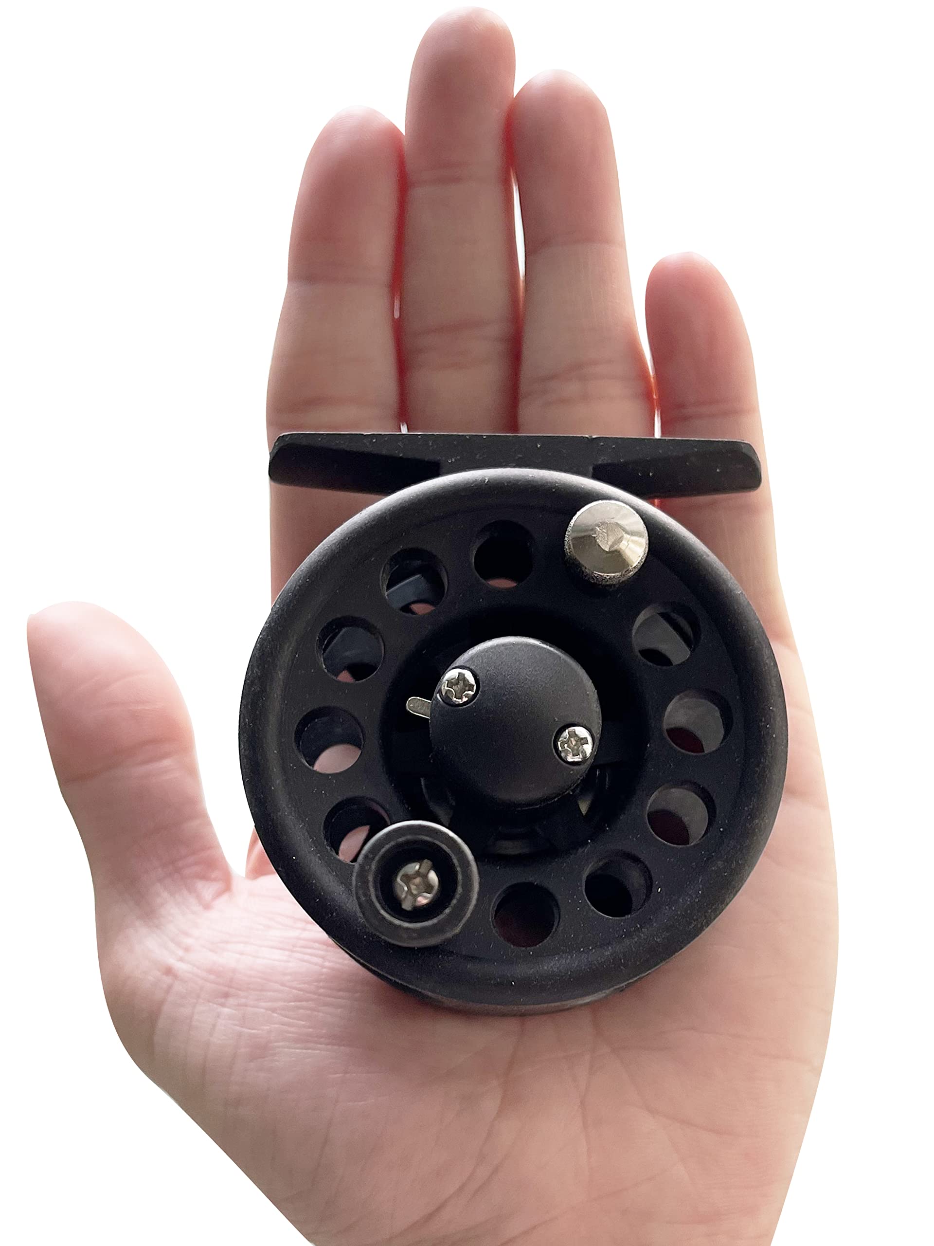 Fangblue Fly Fishing Reel Abs 2.4Inch(6Cm) Mini Fly Wheel For Trout Pike Lightweight Interchangeable Winter Fishing Wheel For Freshwater Saltwater