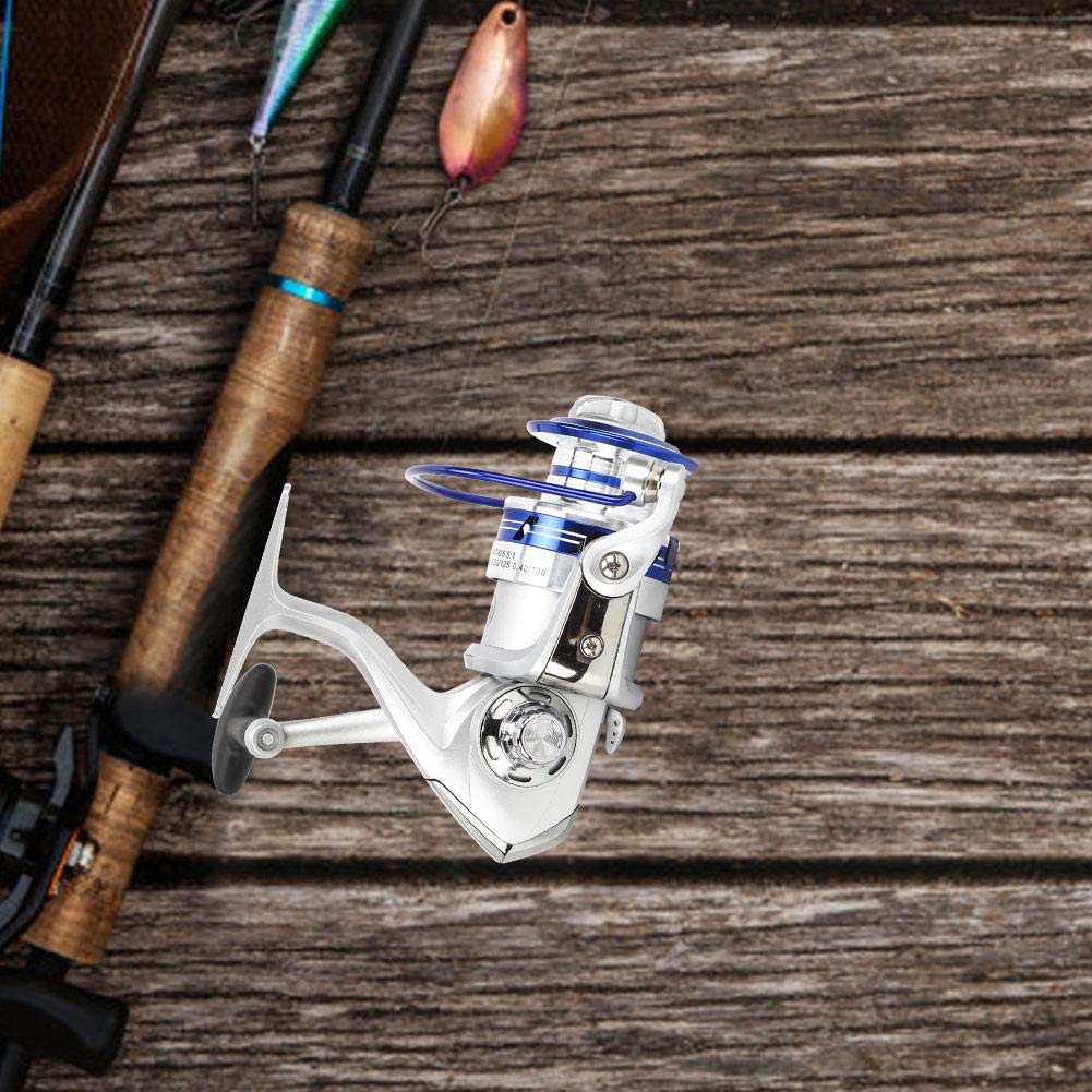 Keenso Foldable Fishing Reel, Portable Lure Reel Sea Rod Fish Line Wheel Rock Raft Fishing Tackle All Metal Spool(Al7000) Fishing Reels And Fishing Maintenance Tools