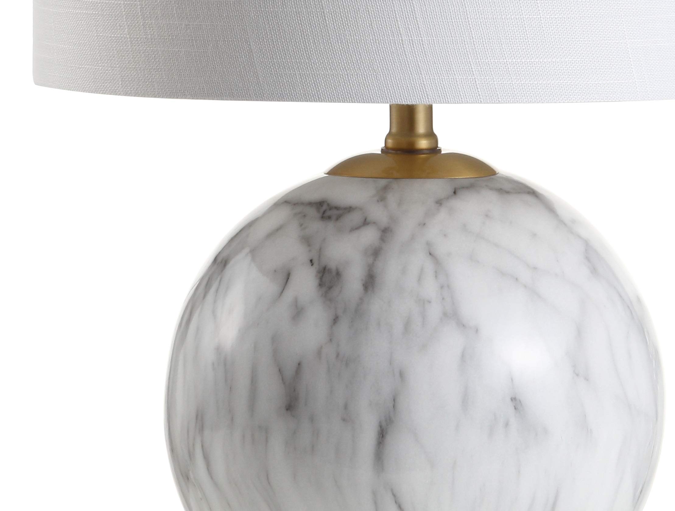 Jonathan Y Jyl1064A Luna 21.5" Resin Led Table Lamp Classic Glam Bedside Desk Nightstand Lamp For Bedroom Living Room Office College Bookcase Led Bulb Included, Faux Marble