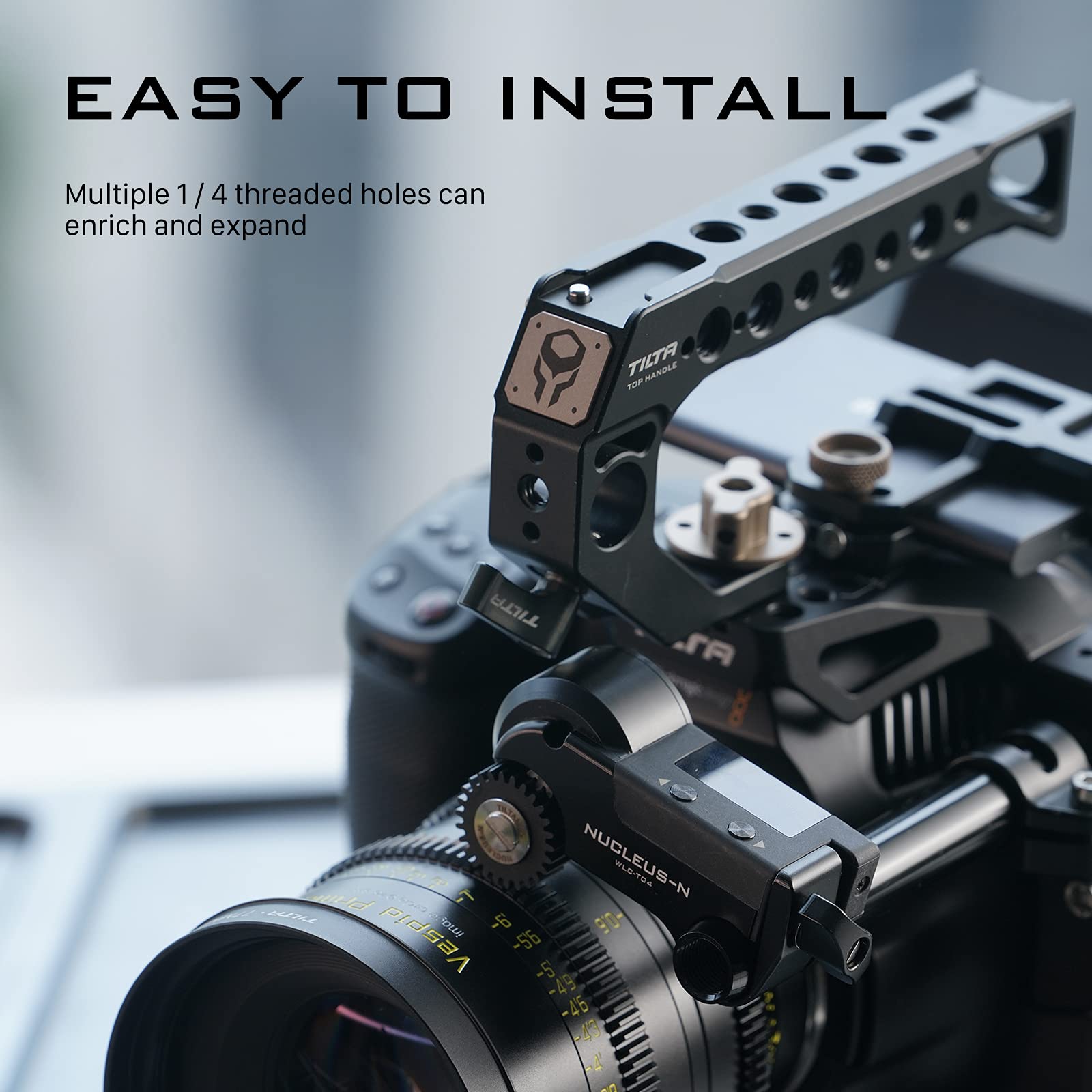Tilta Camera Cage For Bmpcc 6K Pro/G2  Protective Gear  Mount Accessories  Compatible With Blackmagic Design Pocket Cinema Camera 6K Pro (Black, Advanced Kit)
