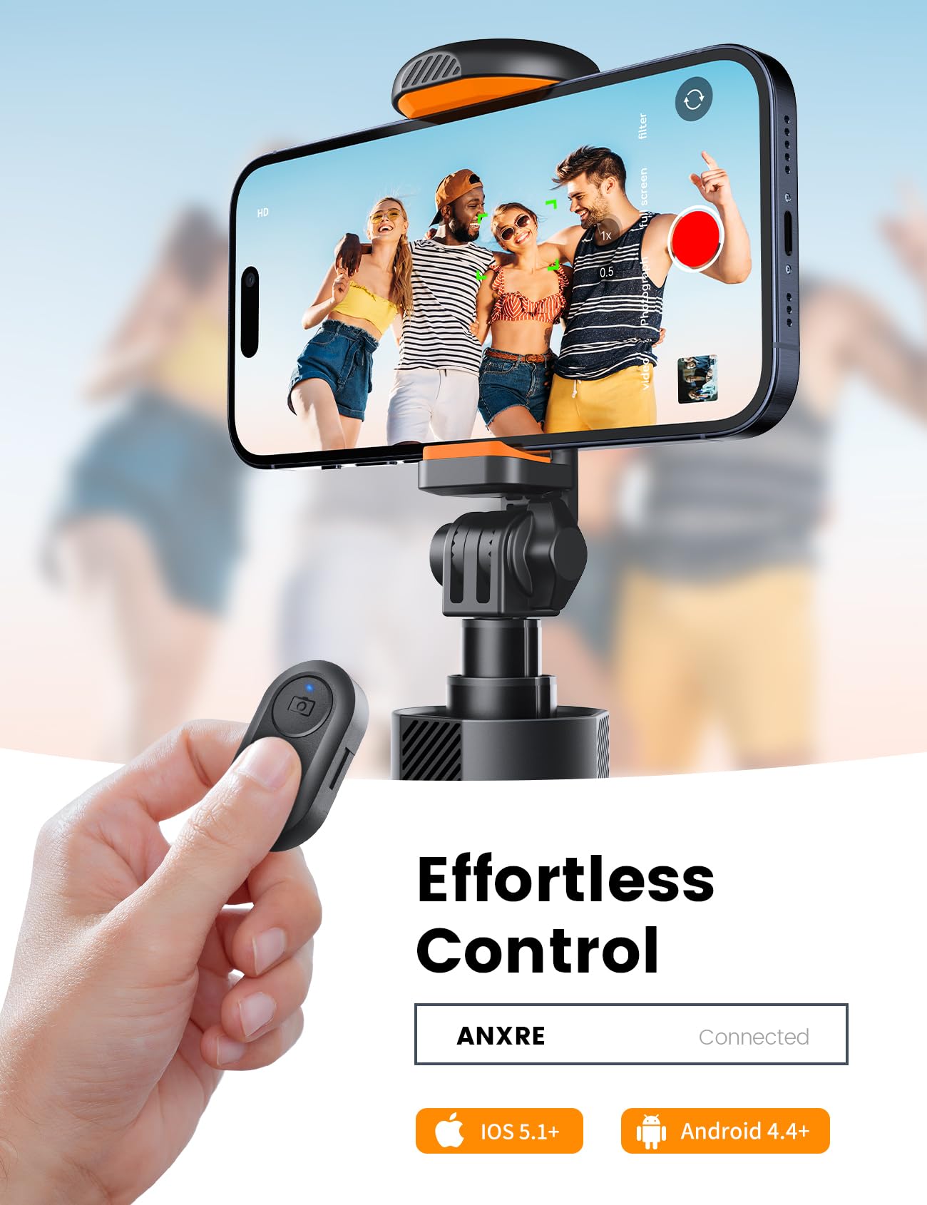 Anxre 71" Phone Tripod, Nt79 Extendable Selfie Stick For Cell Phone＆Camera, Tripod Stand With Remote For Video Recording, Phone Holder Tripod Compatible With Iphone Android, Camera