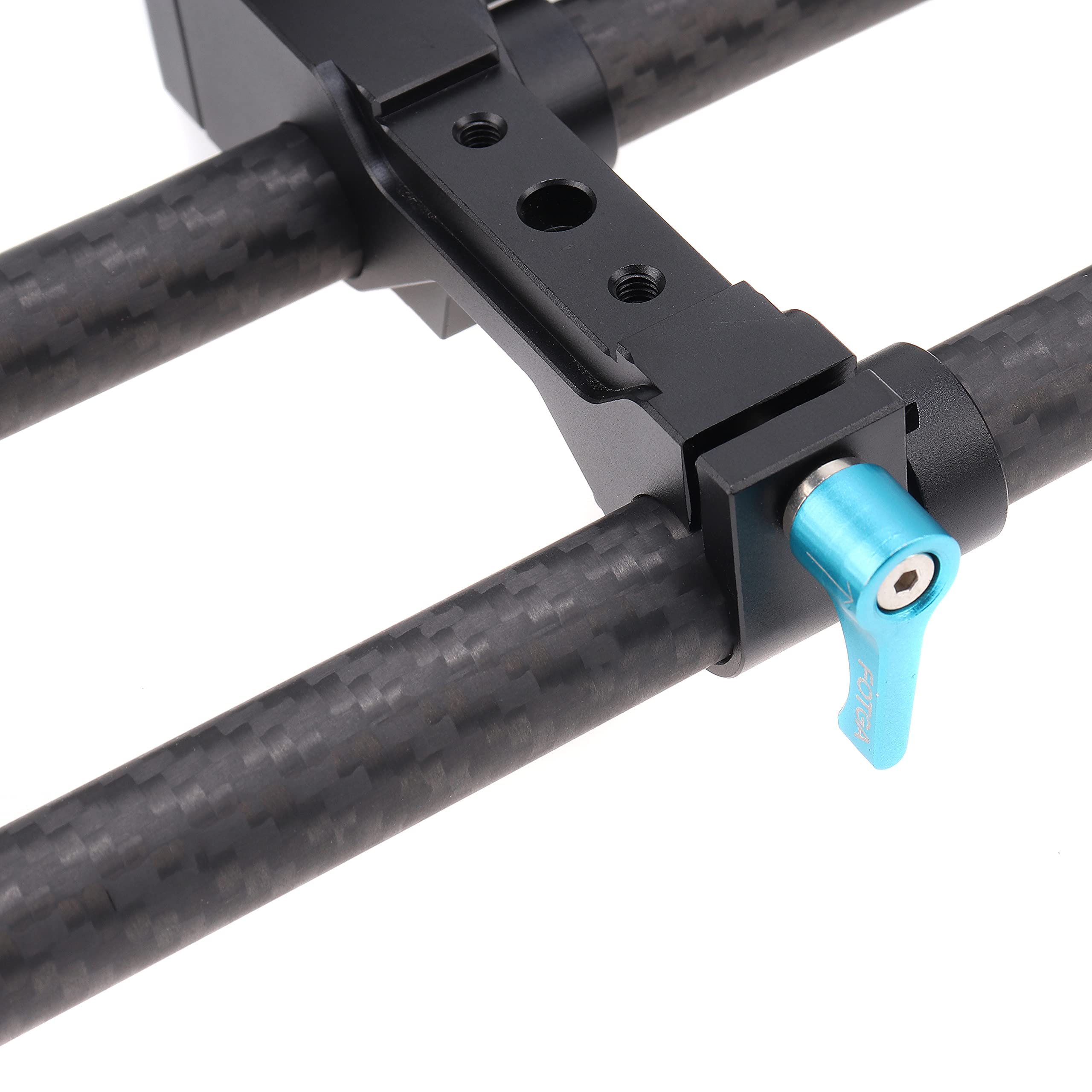 Foto4Easy 16 Inch 15Mm Carbon Fiber Rod For 15Mm Rail Rod Support System Matte Box Follow Focus - Pack Of 2