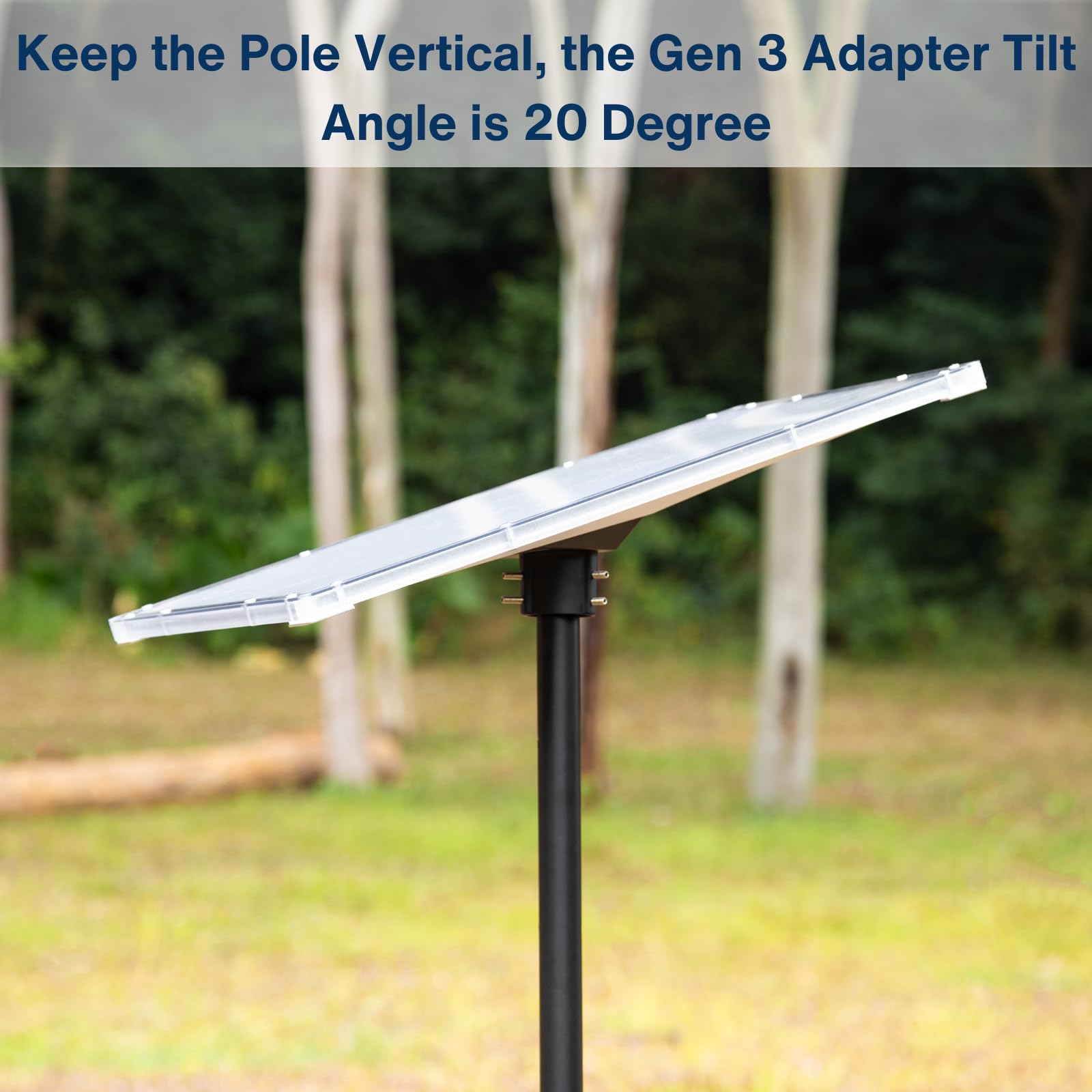 Steinwhale Adjustable Tripod Stand For Starlink Standard Gen 3, Stainless Steel With Aluminum Pipe Adapter, 80-110Cm Extendable Height, Easy Installation, Includes Carrying Bag