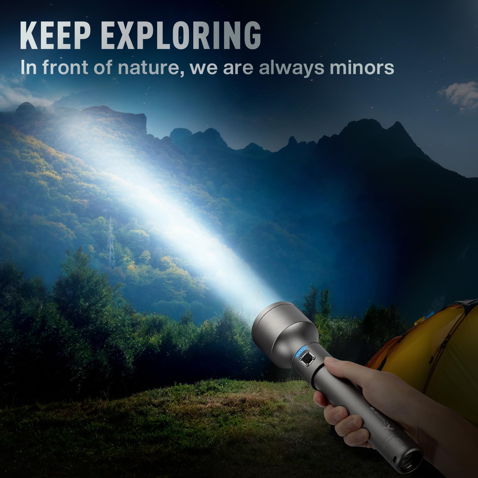 Miaoke 250,000 Flashlights High Lumens, Ipx7 & Zoomable Xhp-90 Led Super Bright Rechargeable Flashlight With 3 Lighting Modes For Home, Hunting, Camping, Emergencies-Best  For Man-Discoverpro