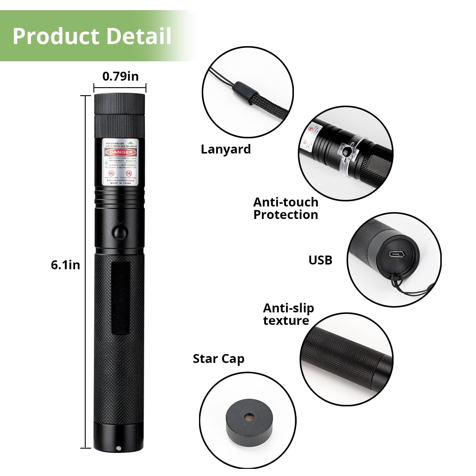 Dfgyu Green Flashlights For Tv, Led, And Lcd Screen Presentations And Outdoor Office Construction