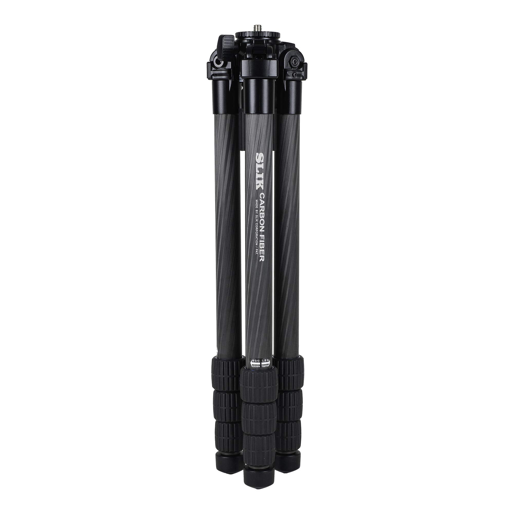 Slik Pro Cf-834 4-Section 65" Carbon Fiber Tripod Black (615-923)