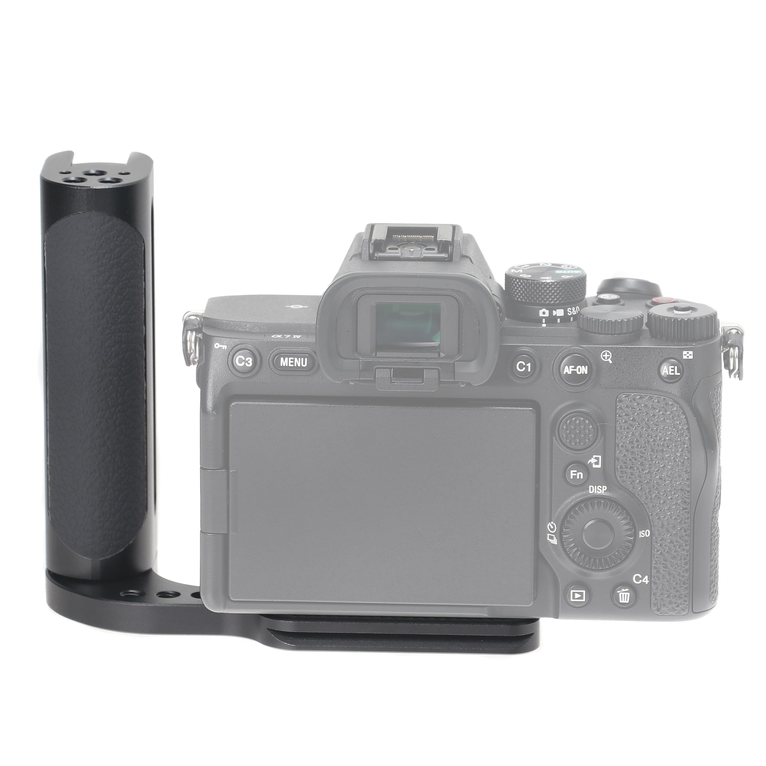Fotga Universal Left-Hand Side Handle Grip Holder Video Stabilizer With Arca Swiss Base Plate For Canon/Nikon/Sony/Panasonic Dslr Mirrorless Camera,Cold Shoe 1/4"-20 Holes For Led Light/Microphone