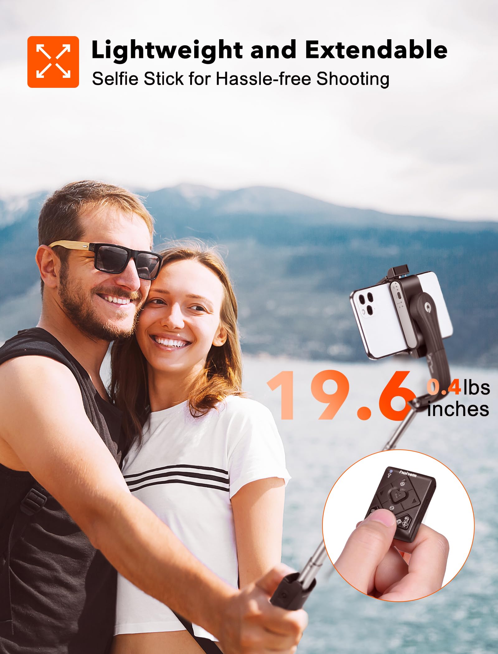 Hohem Isteady Q Gimbal Stabilizer For Smartphone, 1 Axis Selfie Stick Tripod With Face Tracking, 360° Rotation, 4 In 1 Portable Phone Tripod W/Extendable Stick For Iphone 14/Android Video Recording