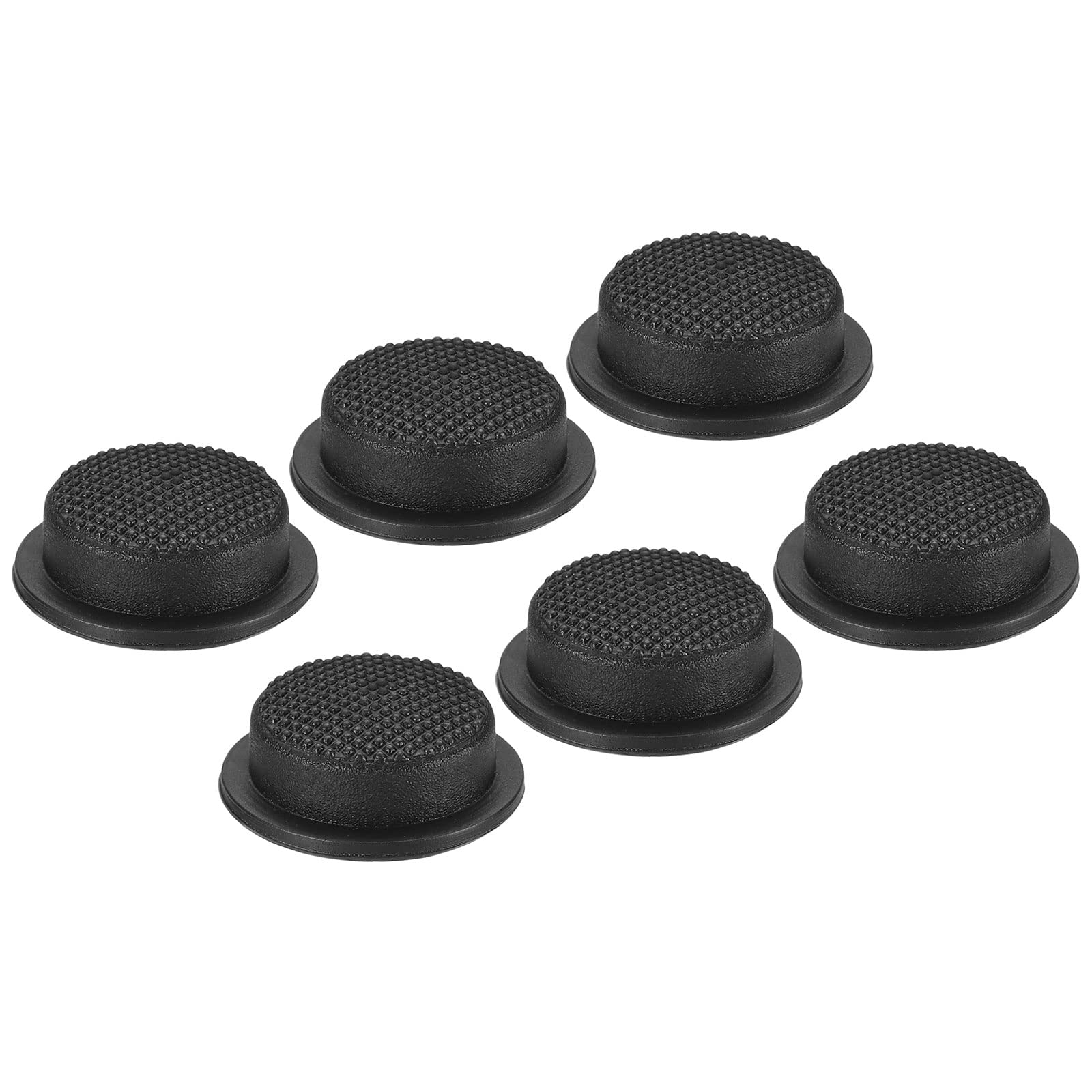 Patikil 0.63" Led Flashlight Switch Cap, 6 Pcs Silicone Soft Boot Cover For Push Button Switch Electric Torch Handheld Flashlights Diy Project, Black