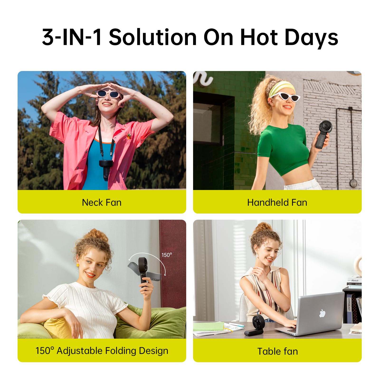 Jisulife Handheld Fan Life7 – Ultimate Flexibility: High-Power Motor, Led Display, 19.5 Hrs Cooling