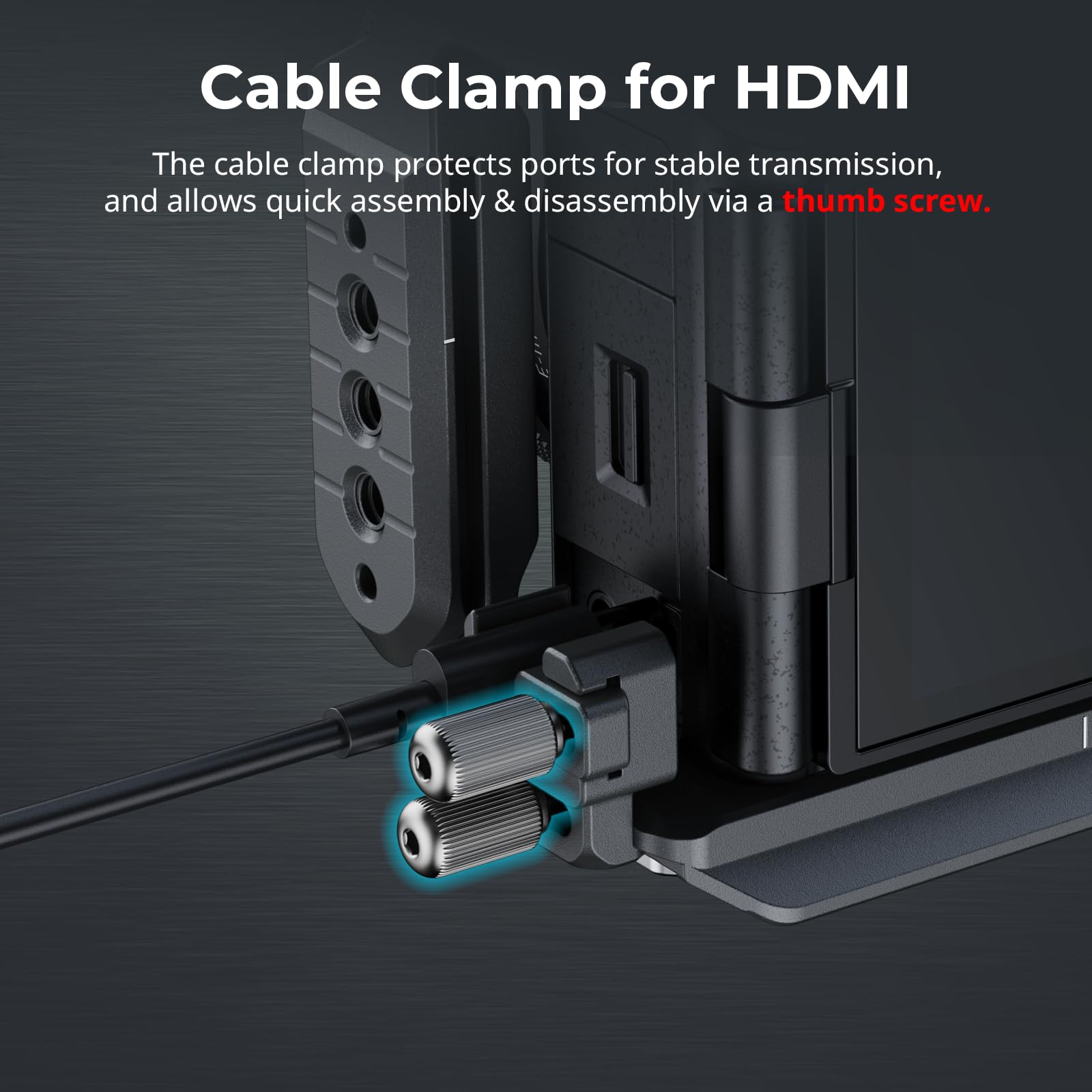 Smallrig Zv-E10 Ii Hawklock Quick Release Cage Kit For Sony Zv-E10 Ii With Cable Clamp For Hdmi, Built-In Ergonomically Designed Silicone Handle, Quick-Release Plate For Arca, Qd Socket