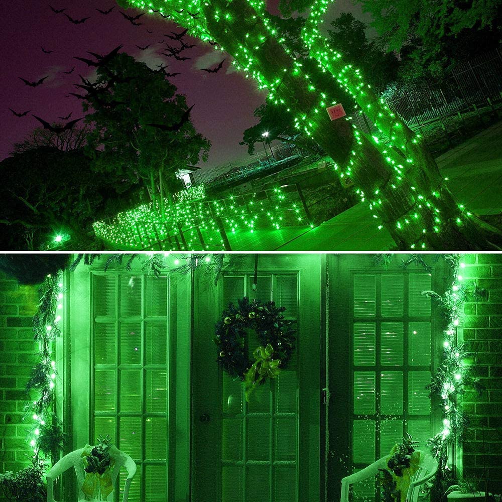 Vmanoo Solar Outdoor String Christmas Lights 72Ft 200 Led 8 Modes Patio Lighting For Outside Yard Gazebo Party Wedding Tents Porch Xmas Garden Backyard Tree Decorations Balcony Decor Lights Gn2P