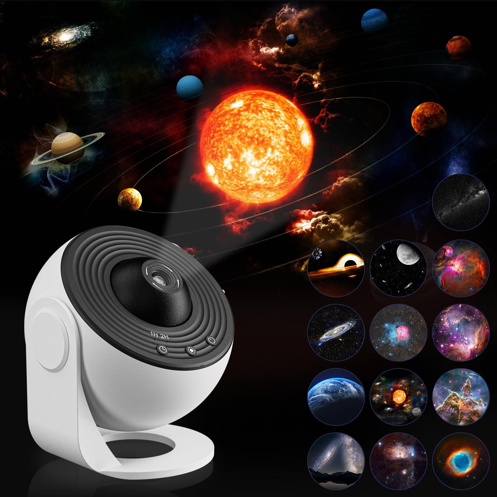 Nawchedo Galaxy Projector, 13 In 1 Home Planetarium Galaxy Projector For Bedroom, Star Projector Galaxy Light With Timer, Adjustable Focus Night Light Projector For Kids Adults, Ceiling Projector, Room Decor