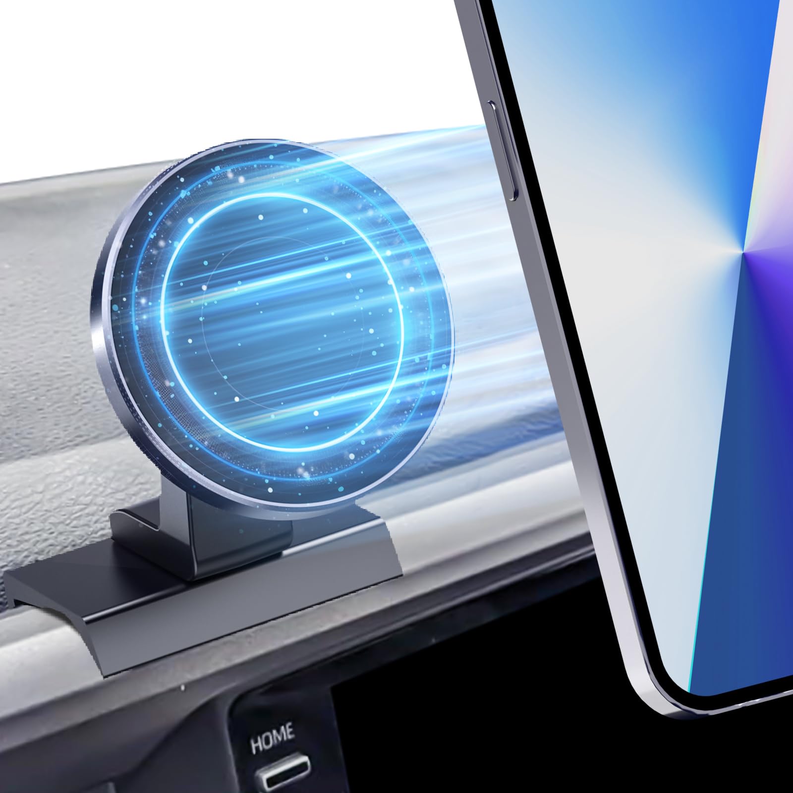 Kaishengyuan Magnetic Car Phone Holder For Toyota Tacoma 2016-, 3Rd Gen Tacoma Dashboard Clip Cell Phone Cradles Adjustable 20X Super Strong Magnet Phone Stand Phone Mount Fit For All Smartphone