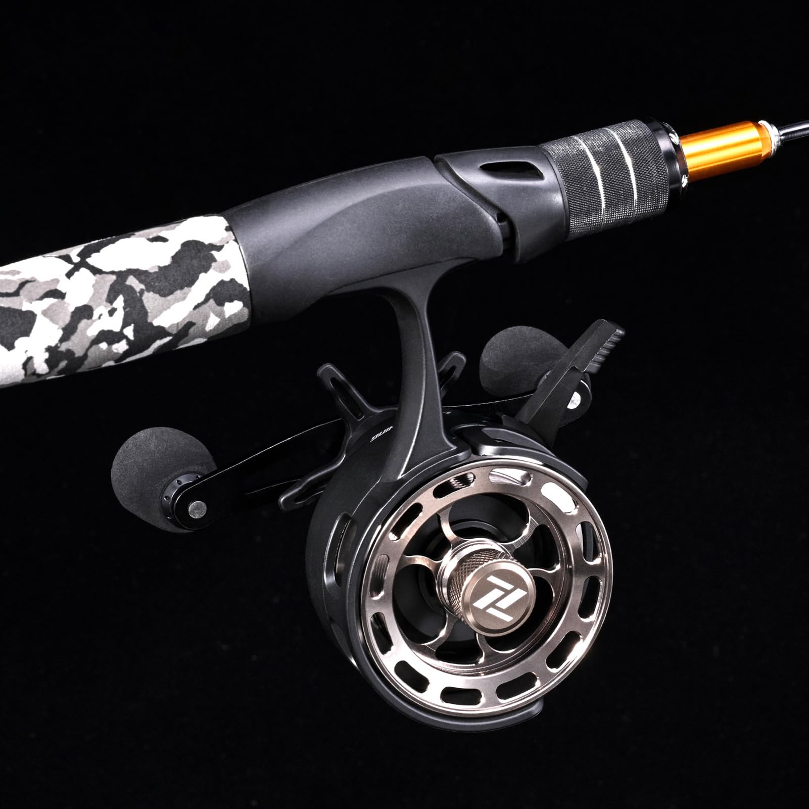 Karlak Ice Fishing Reels 3.2:1 Gear Ratio Ultra Smooth 3+1 Ball Bearings Fishing Reel