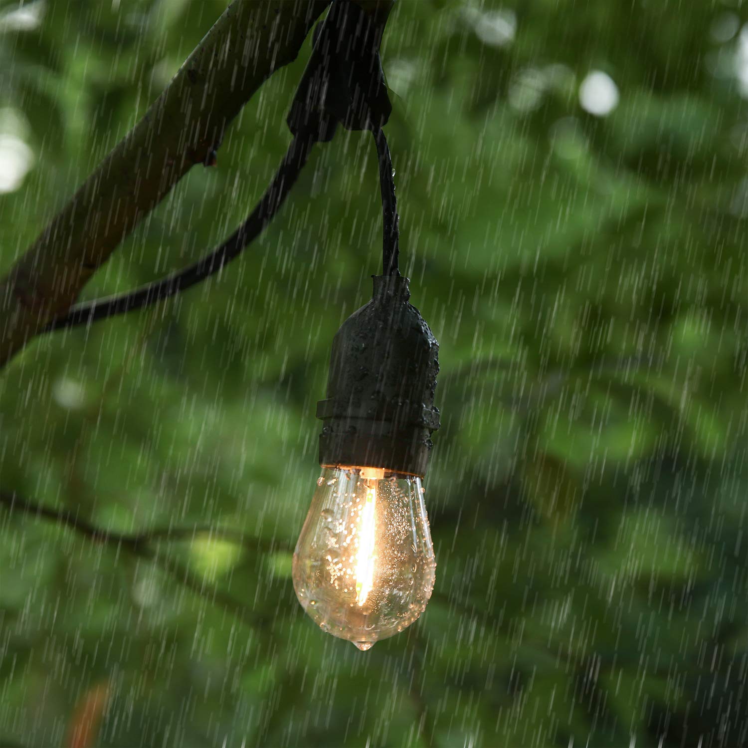 Clsetaic Shatterproof Led String Lights, Waterproof, Warm White 2200K, 70Lm, E26 Base - 15 Pack