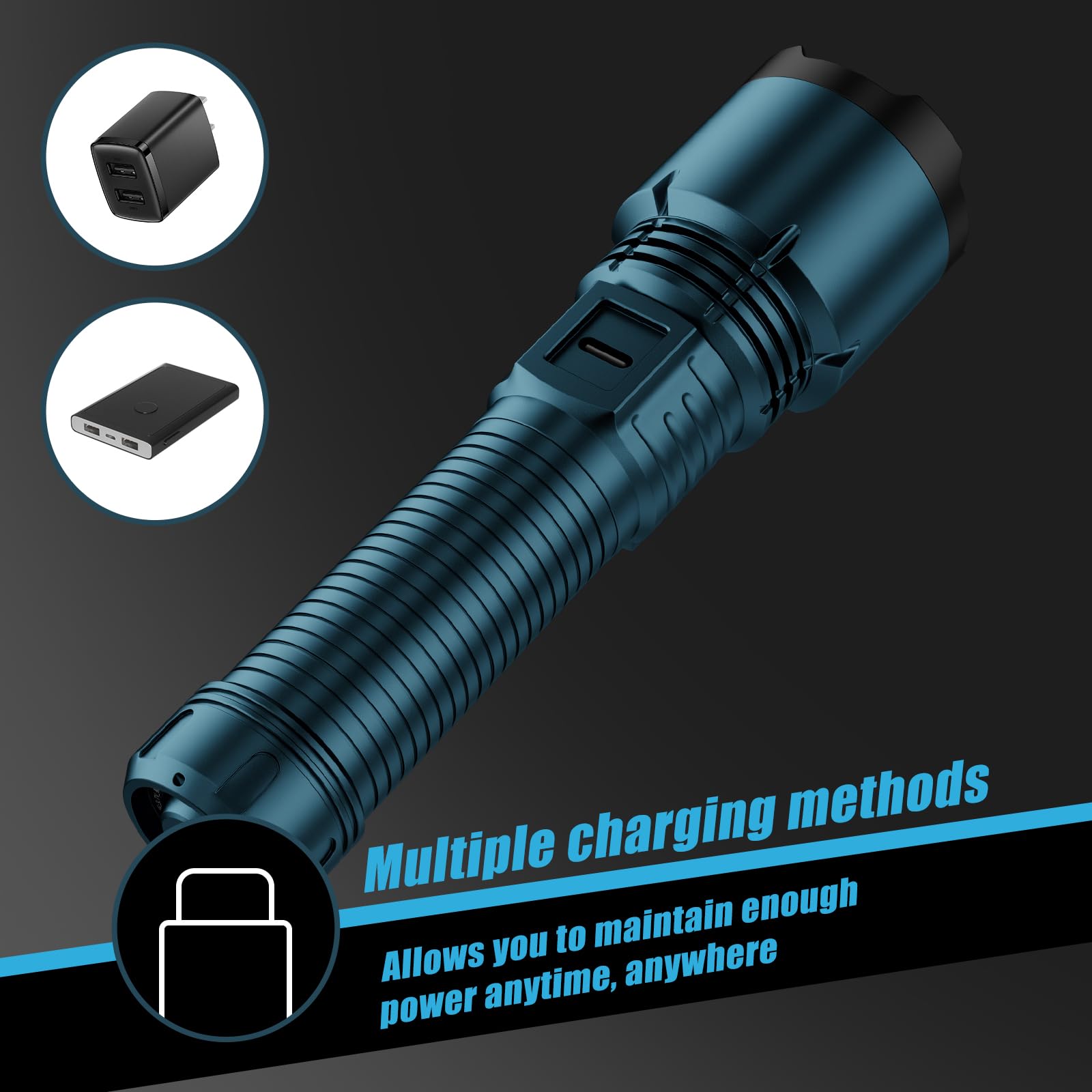 Skyfire Small Flashlight Mini,1000Lm Pocket Flashlights High Lumens, Small Flashlights Powerful, Waterproof Edc Flashlight Rechargeable Handheld Flashlights For Home,Emergency,Camping,Searching