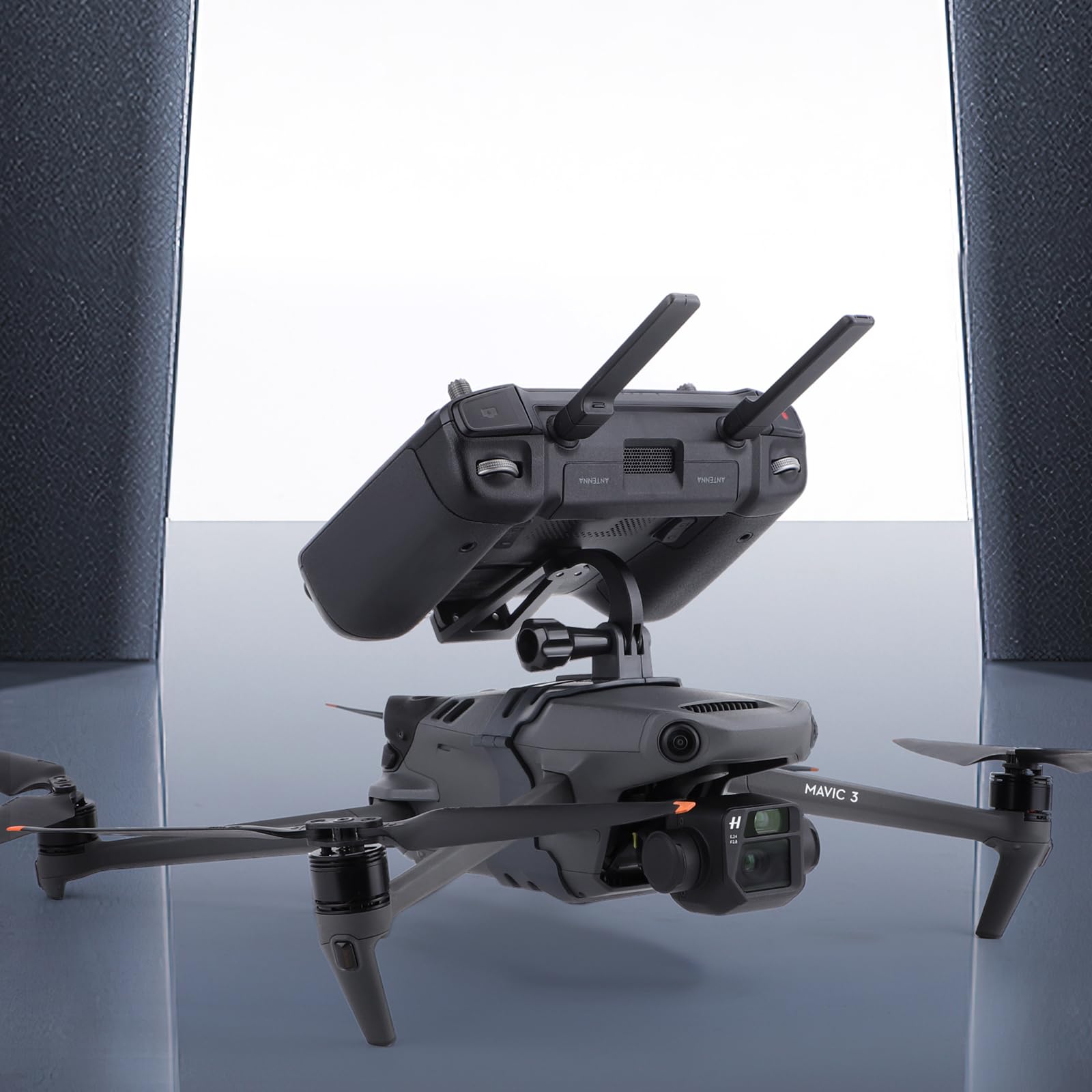 Haoyull For 3/3 Flight Handheld Stabilizer Bracket Holder High Strength Aluminum Alloy Bracket