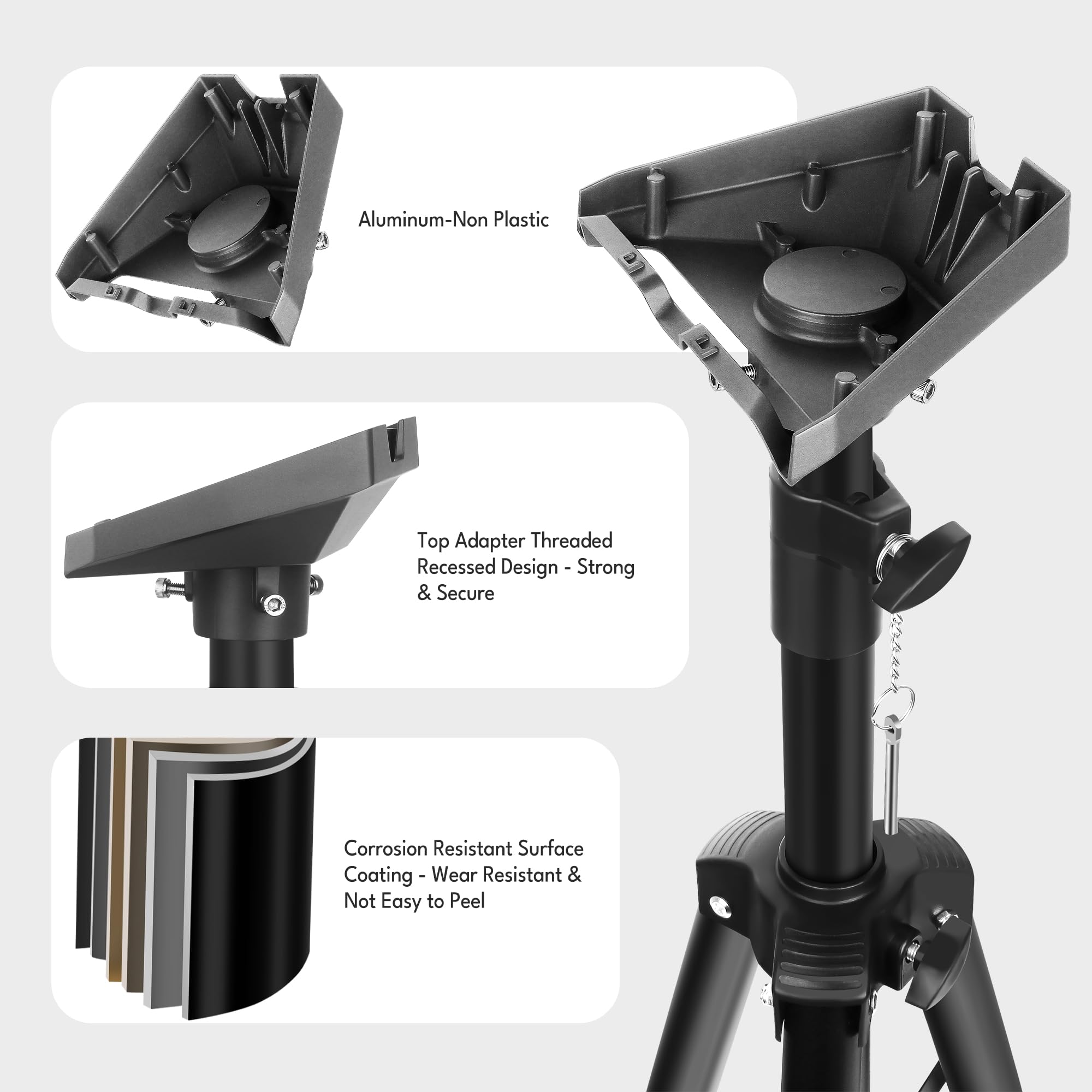 Daqa Portable Tripod Stand For Star Link Gen 3, Adjustable Starlink Mount Kit For Star Link V3 Dish,Come With Pipe Adapter For Starlink Standard Dish, Includes Star Link Pipe Adapter