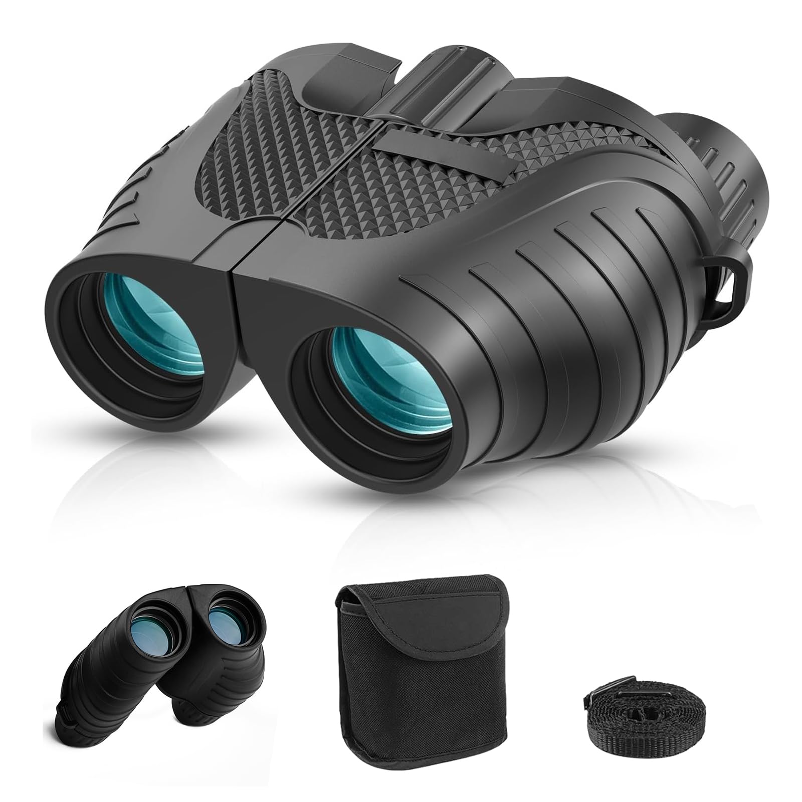 Irosiy 10X Waterproof Binoculars With High-Definition Fmc Coated Lens, Bak4 Prism, Adjustable Diopter, Anti-Slip Design, Durable And Lightweight – Perfect For Bird Watching, Hunting, And Outdoor Activities