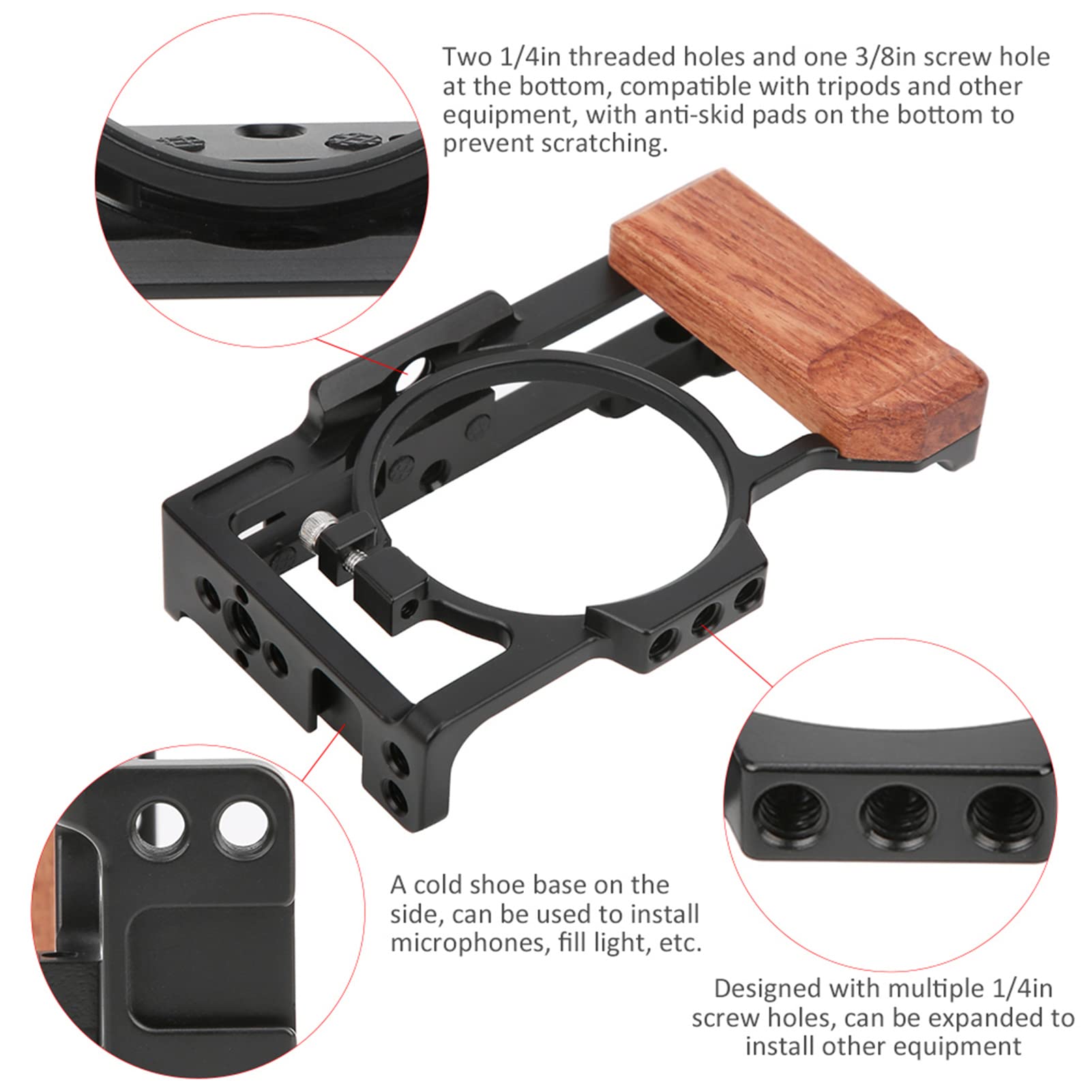 Cftgiw Camera Rig Cage For Zv1 Camera Vlogging Video Stabilizer Cage No Blocks On Battery Door You Can Take Out Batteryeasily With The Cage On. Extremely Good Afterincome