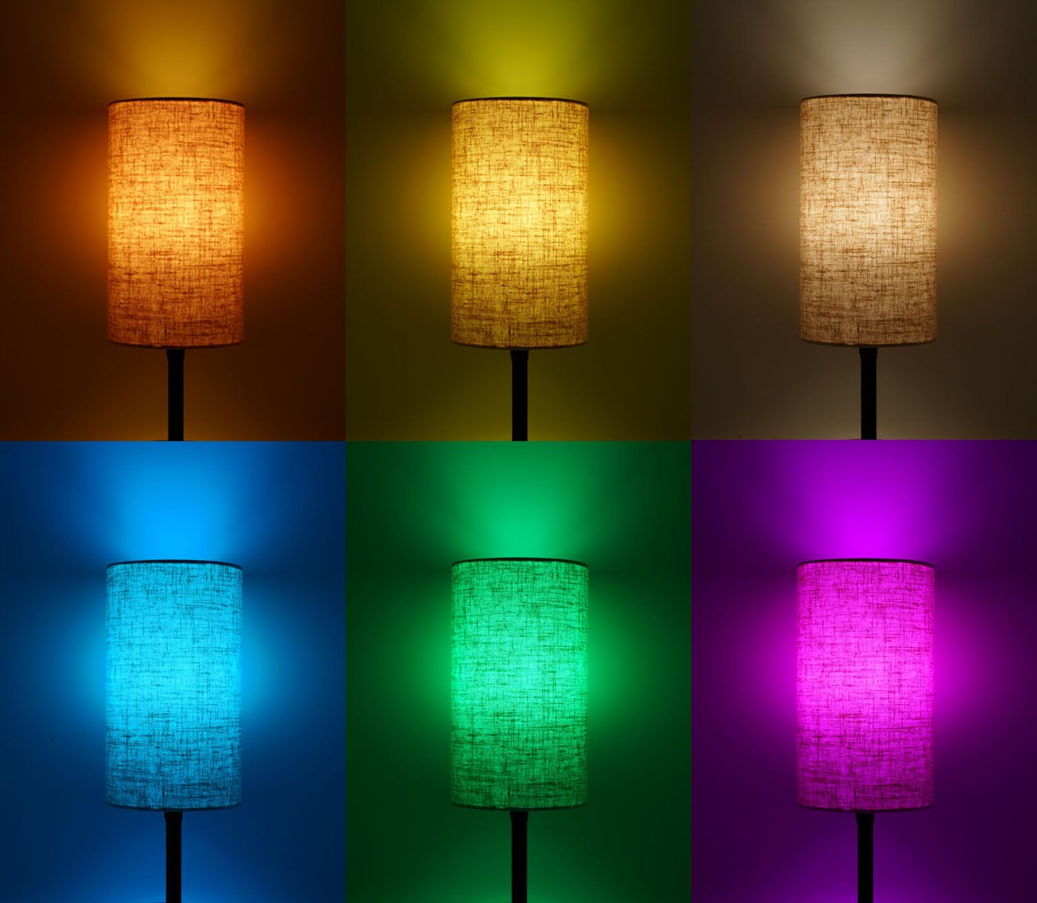 Eytueo Smart Table Lamp Work With Homekit, Siri, Alexa, Google Assistant, Smart Beside Nightstand Lamp With Ac Outlet & Usb A+C Charging Ports, Ambiance Color Changing Bed Table Lamp For Bedroom