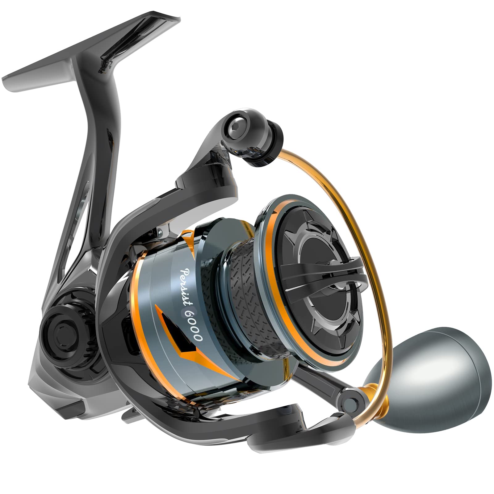 Tempo Persist Fishing Reels, Freshwater And Saltwater Spinning Reel, With Harder Gv-5H Rotor, 7 + 1 Sealed Ball Bearing, Max Drag Up To 30.9 Lbs, Corrosion Resistant Fishing Reel