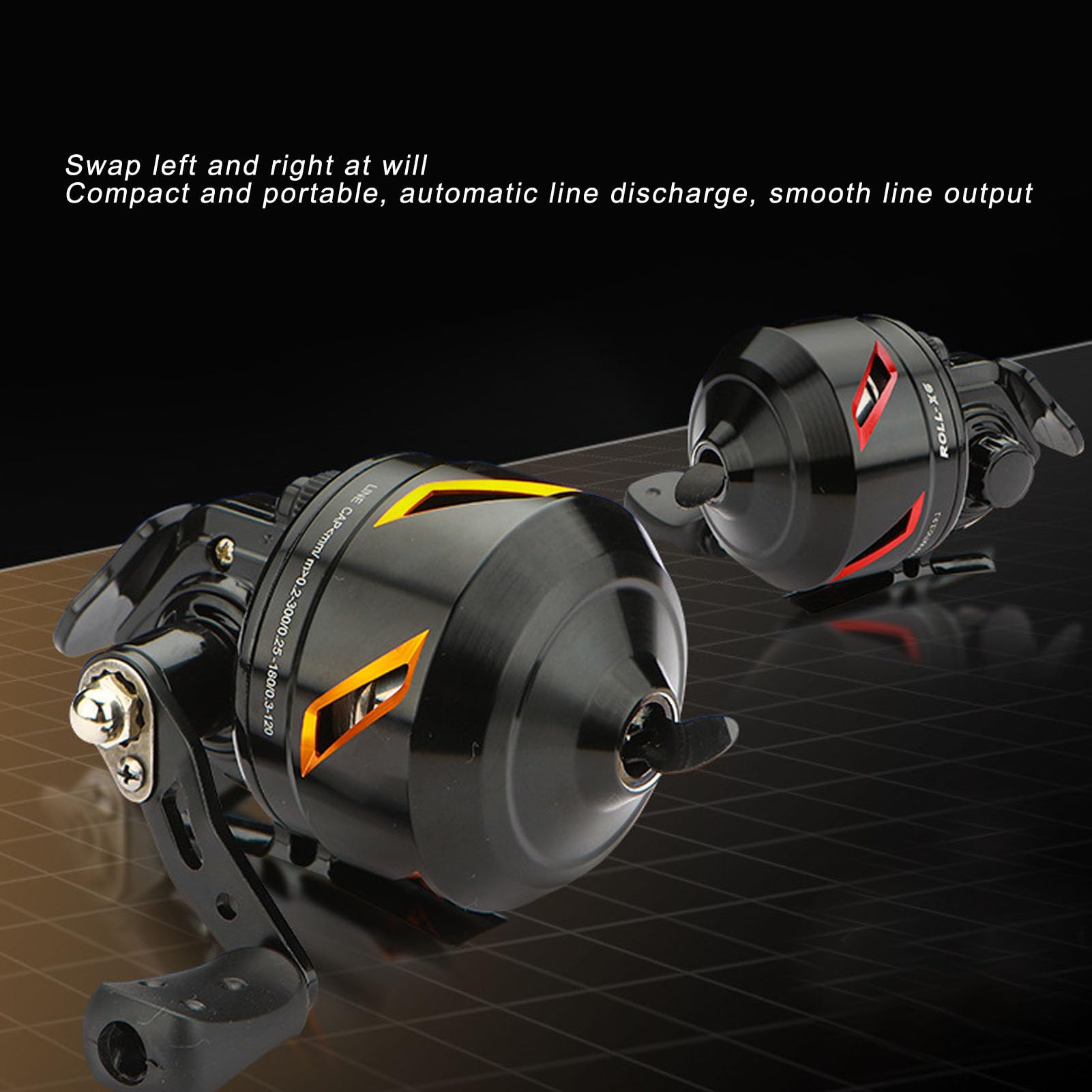 Spyminnpoo High Speed Fishing Reel With 3.9:1 Gear Ratio, 3+1 Bearing & Reversible Handle For Left Right Retrieve