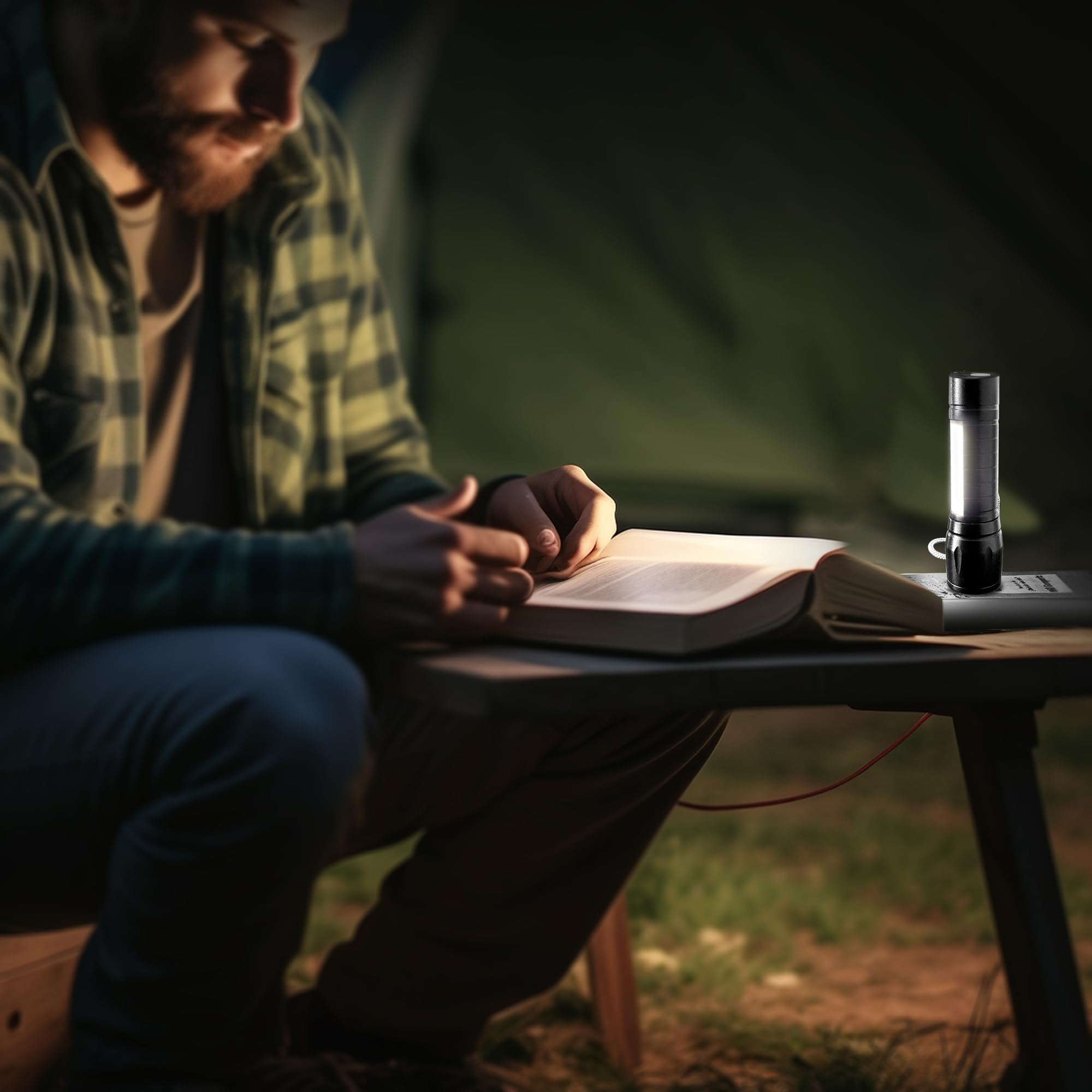 Miyake 4-Pk Led Flashlight Rechargeable Usb Torch, Pocket Mini Flash Light With Cob Side Searchlight, High Lumens Zoomable Camping Lantern Combo Small Flash Light For Edc Emergency Camping