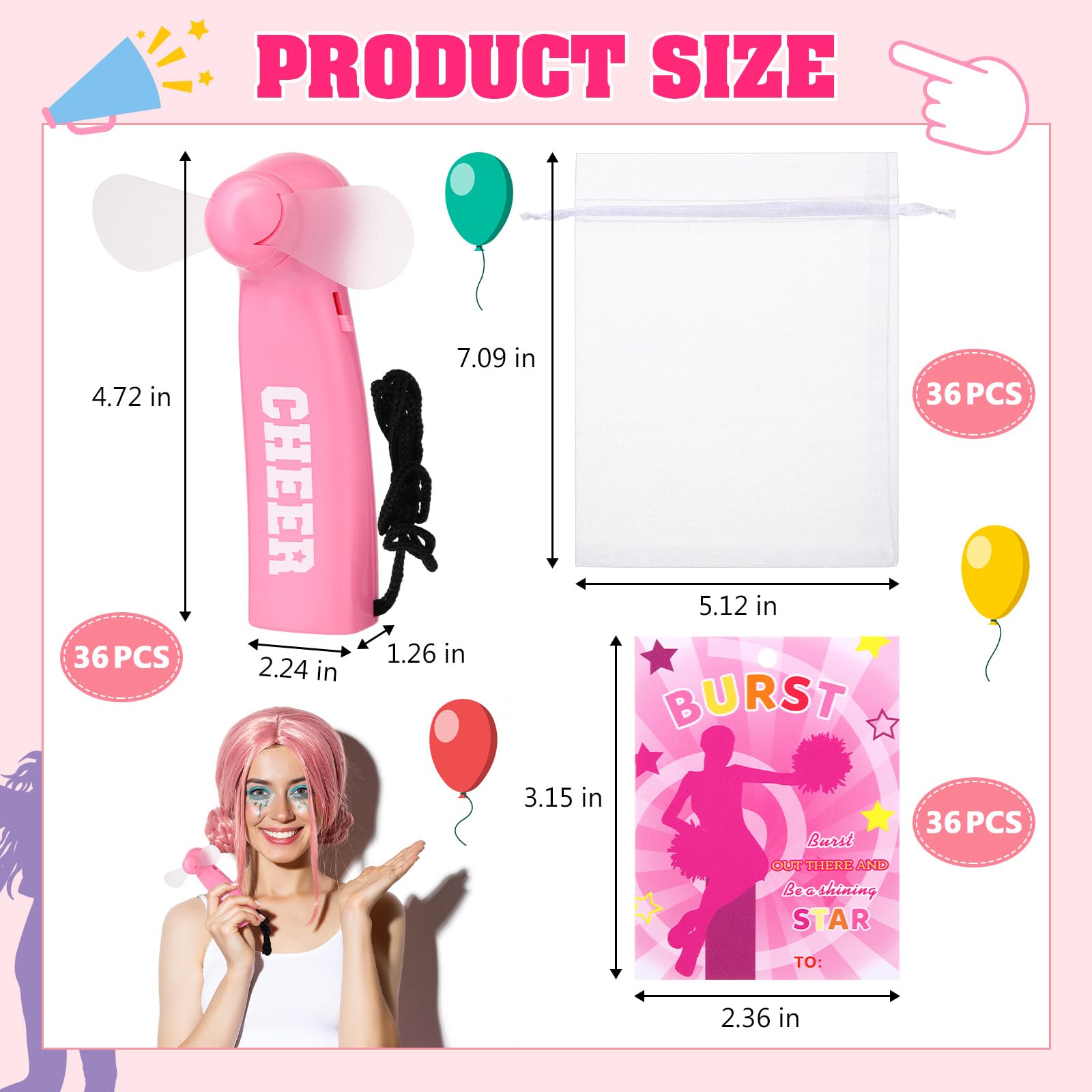 Mini cheerleading fans for team cheers, perfect for bulk purchases and sports events