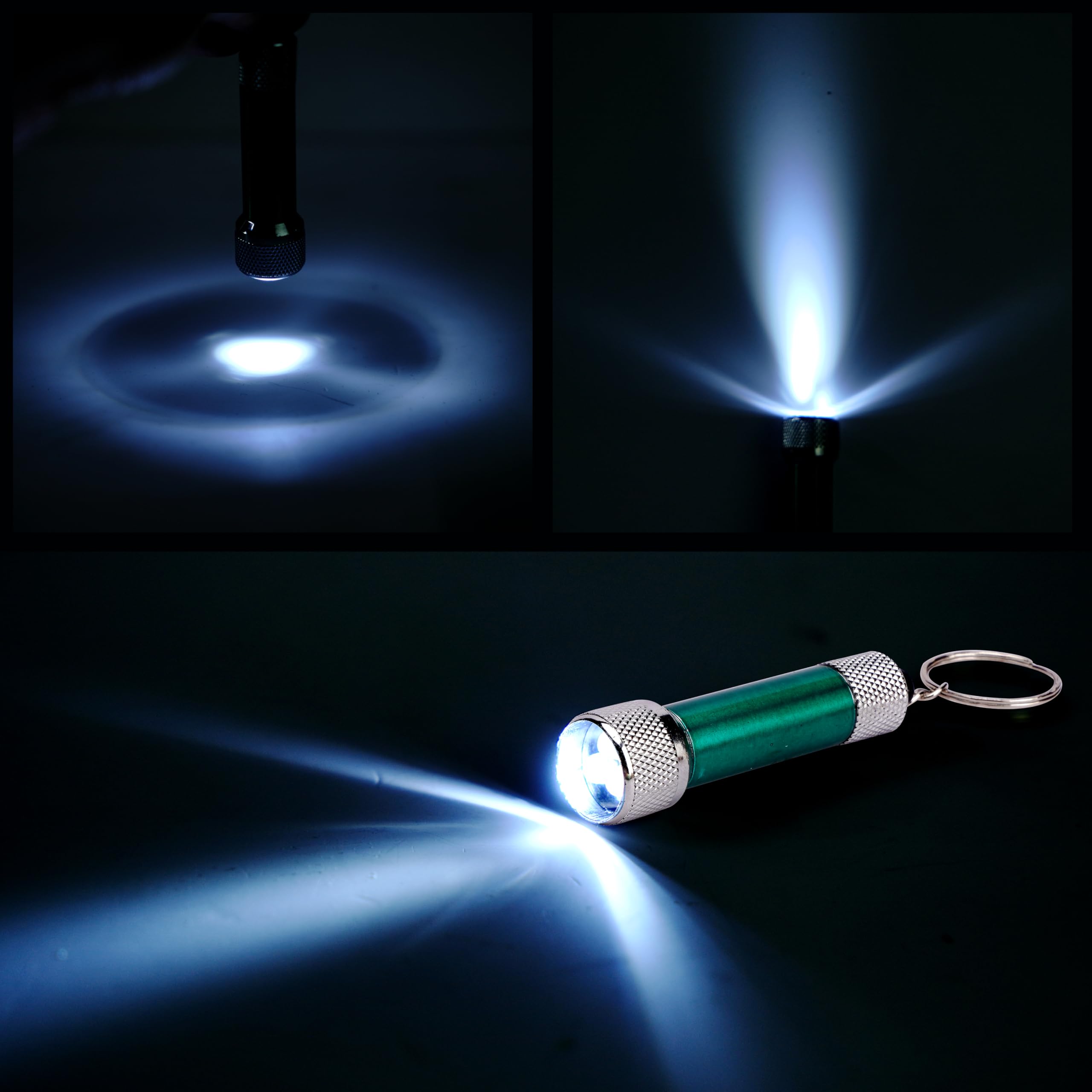 Proloso Mini Led Flashlight Keychains Torch Key Rings Bulk Party Favors For Kids 20 Pack