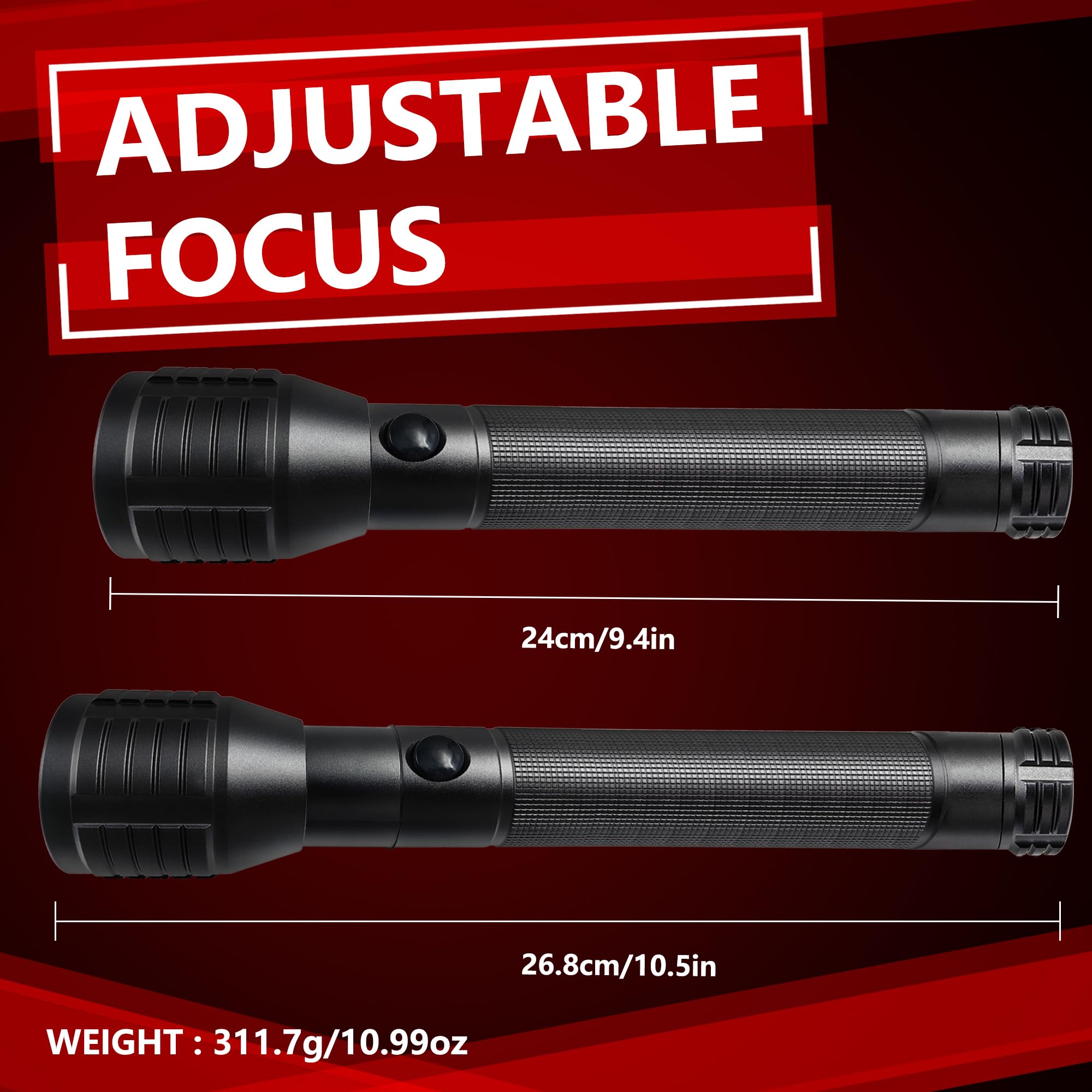 Miuree Heavy-Duty Led 2-Cell D Flashlight