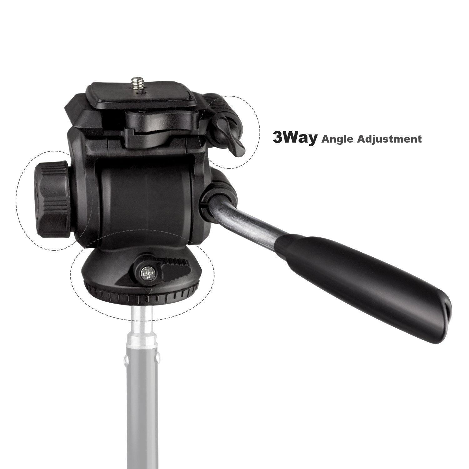 Ls Limo Studio Limostudio Limostudio Three Axis Angle Adjustable Dslr Camera Tripod Mount With Quick Release Plate For Professional Photo Video Shoots, Agg2445