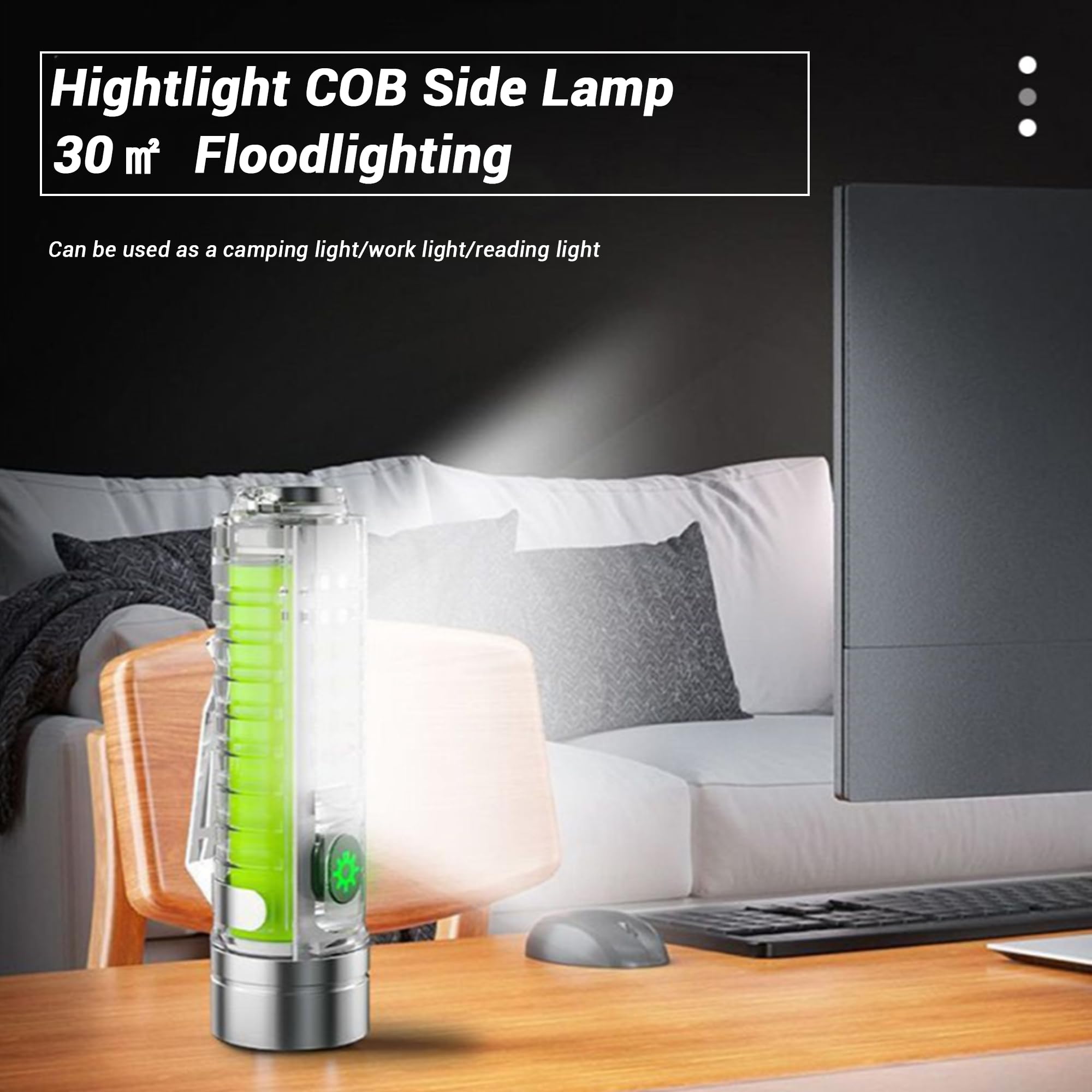 Fzh Small Powerful Flashlight Rechargeable - 350 Lumen 1500Mah Led Flashlights With 8 Light Modes, Waterproof Magnetic Handheld Flashlights For Emergencies, Camping, Hiking