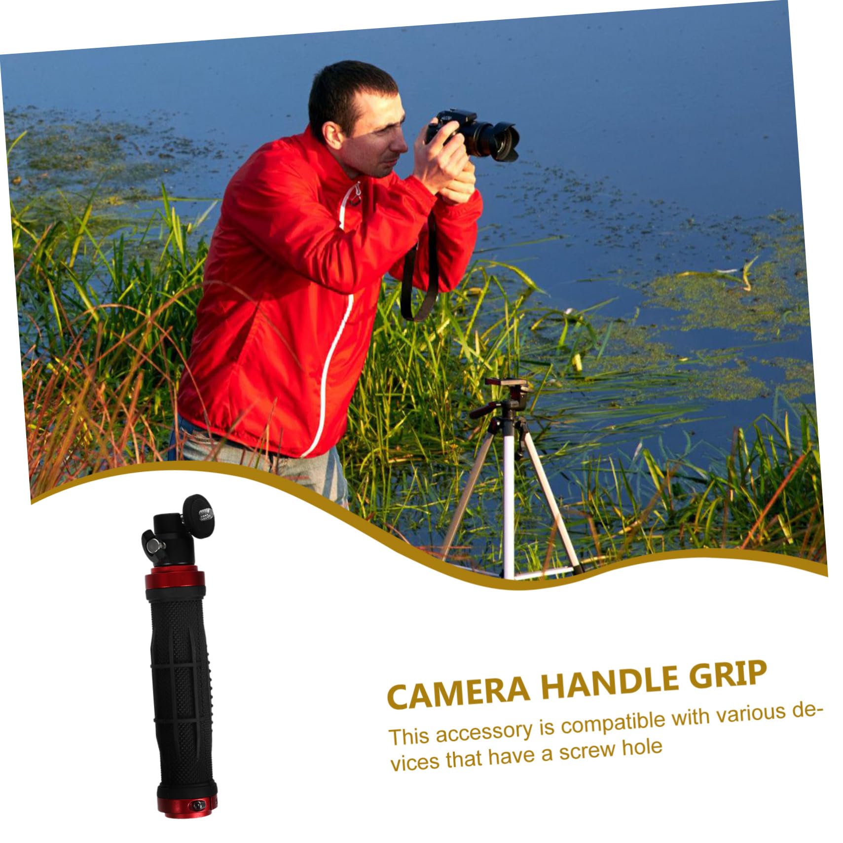 Kallory Enhance Your Shooting Experience Camera Handle Grip Stabilizer For Dslr Camcorder And Phone Comfort Grip
