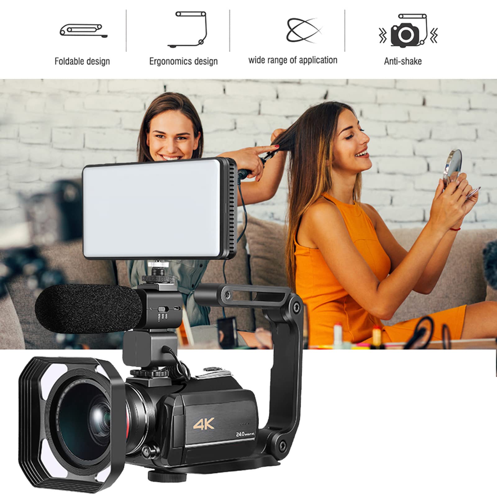 Nurnesy Or01 Ugrip Video Film Camera Handle Handheld Stabilizer Holder Grip