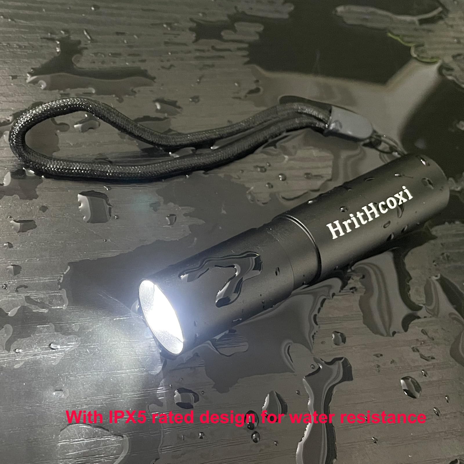 Hrithcoxi Rechargeable Mini Led Flashlights, 6Pcs High Brightness Flash Light With Lithium Battery 3 Mode Xpe 1200 Lumen Waterproof Zoomable Torch With Usb Cable For Camping, Hiking, Riding, Etc