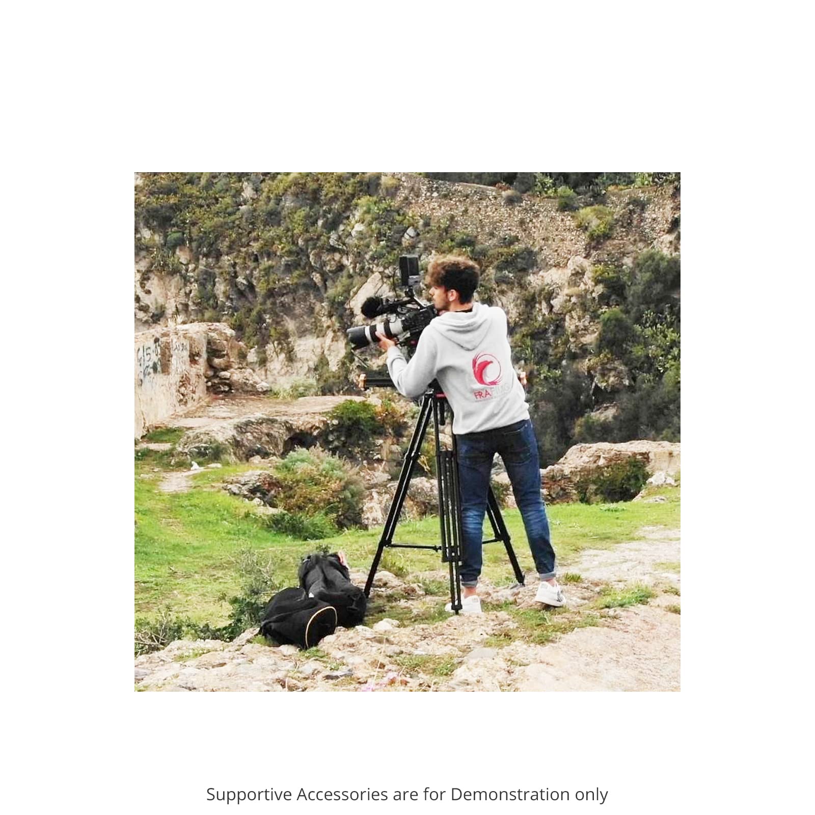 Proaim 100Mm Camera Tripod Stand With Aluminum Spreader. Payload Of Up To 80Kg / 176Lb. (Cst-100-01)