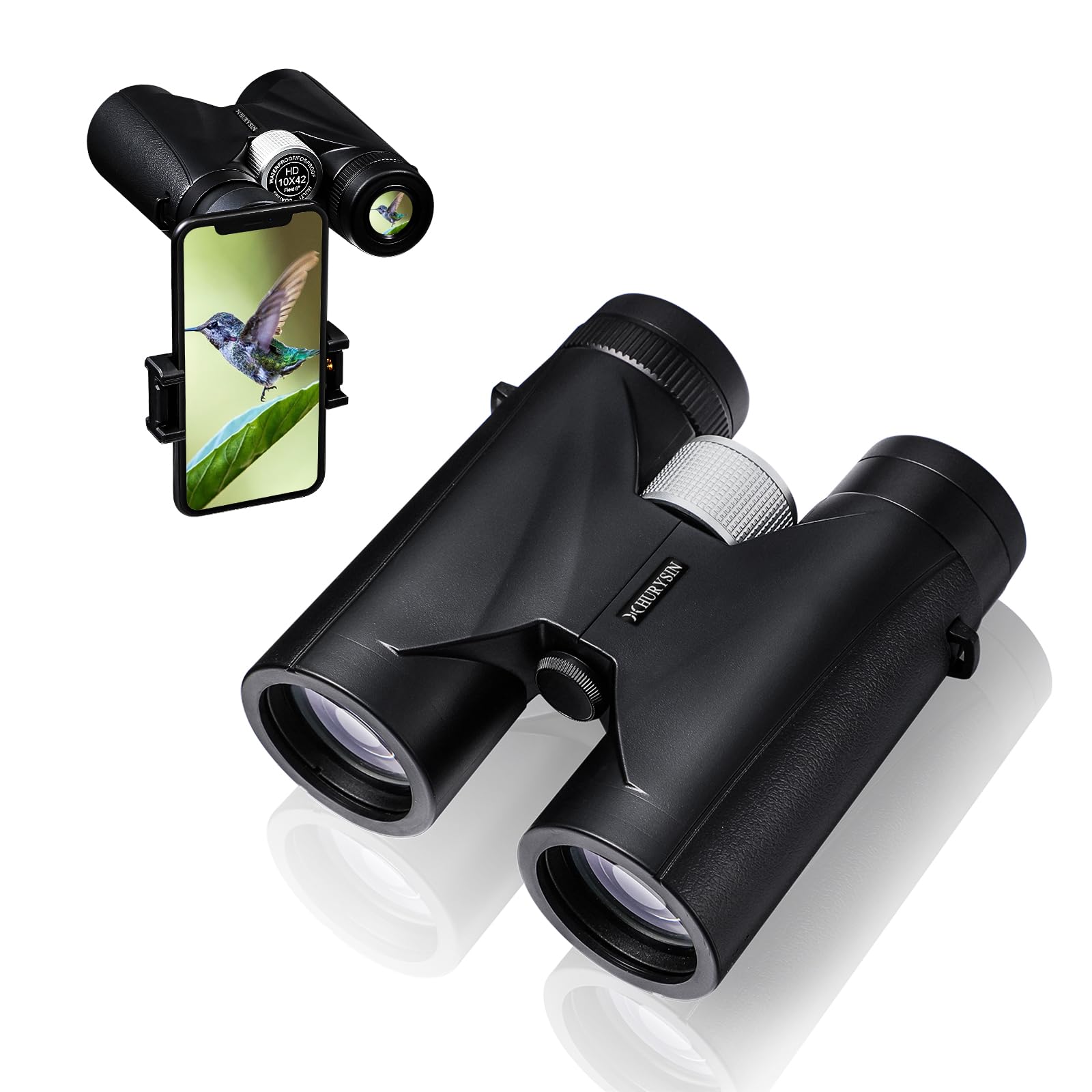 Hurysin Professional Hd 10X42 Binoculars For Adults – High-Powered With Ultra-Clear Hd Optics, Nitrogen-Filled And Waterproof – Perfect For Hunting, Birdwatching, And Outdoor Adventures