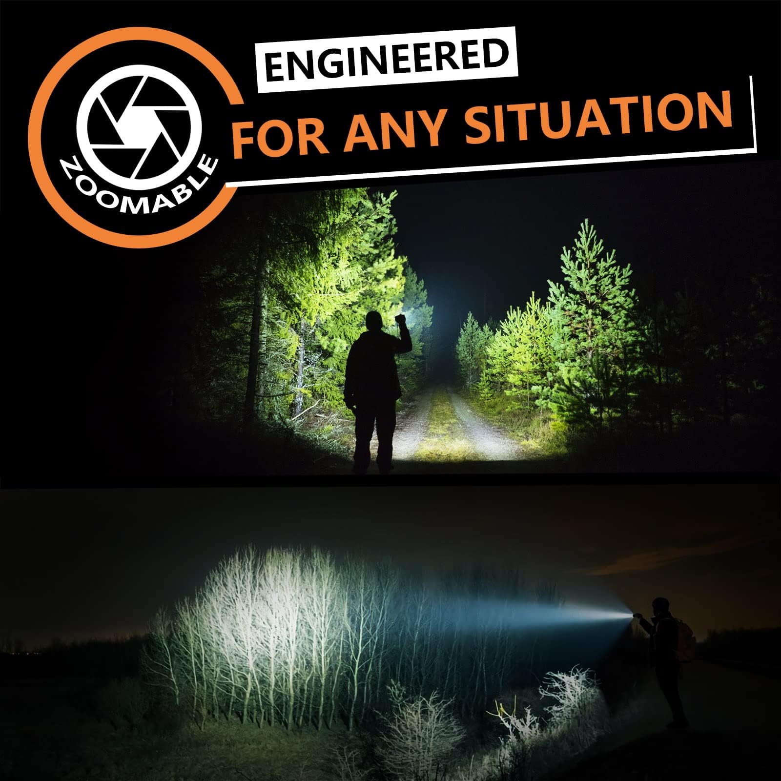 Relybo Flashlights High Lumens Rechargeable, Led Flashlight Super Bright 250000 Lumens Xhp70.2, High Power Tactical Flashlight Powerful, Handheld Flash Light For Camping, Hiking, Emergency