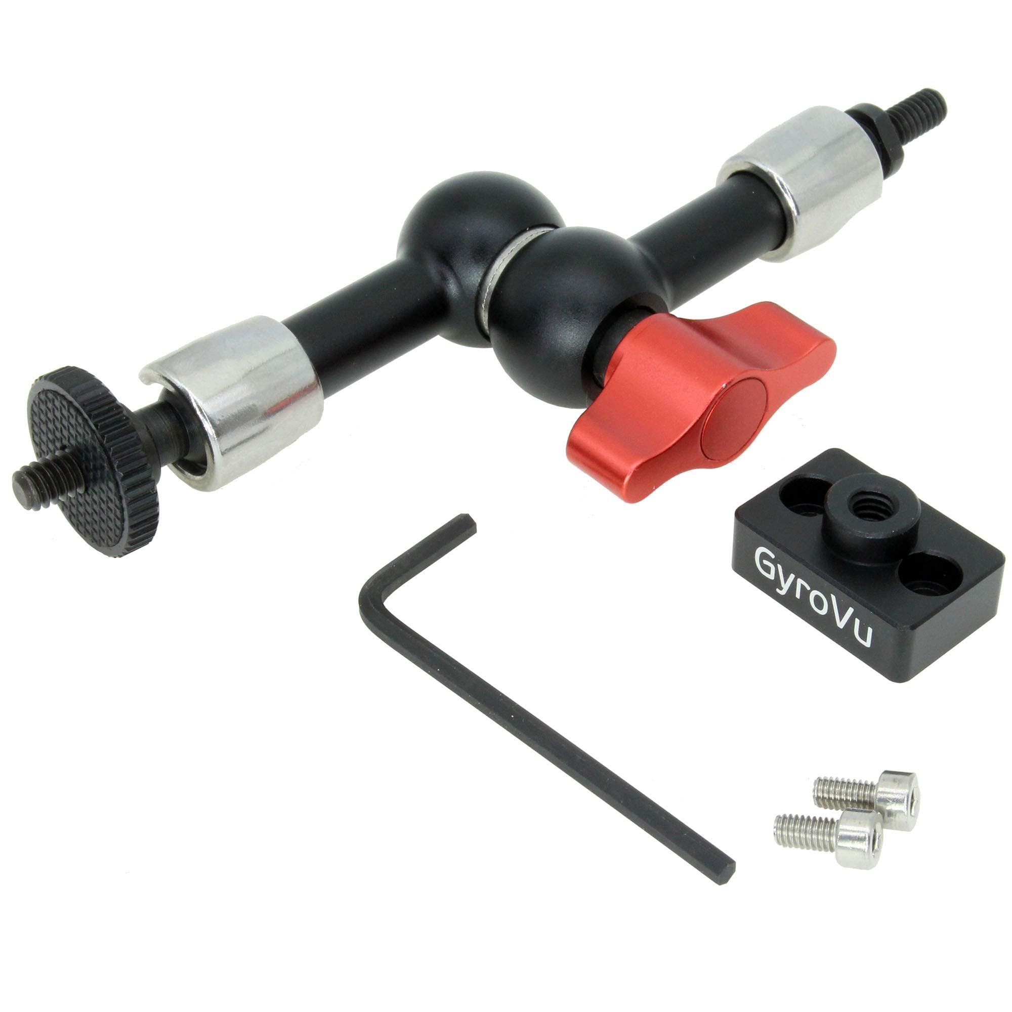 Gyrovu Heavy Duty 1/4"-20 Accessory Mount With 7" Articulated Arm For Dji Ronin-S