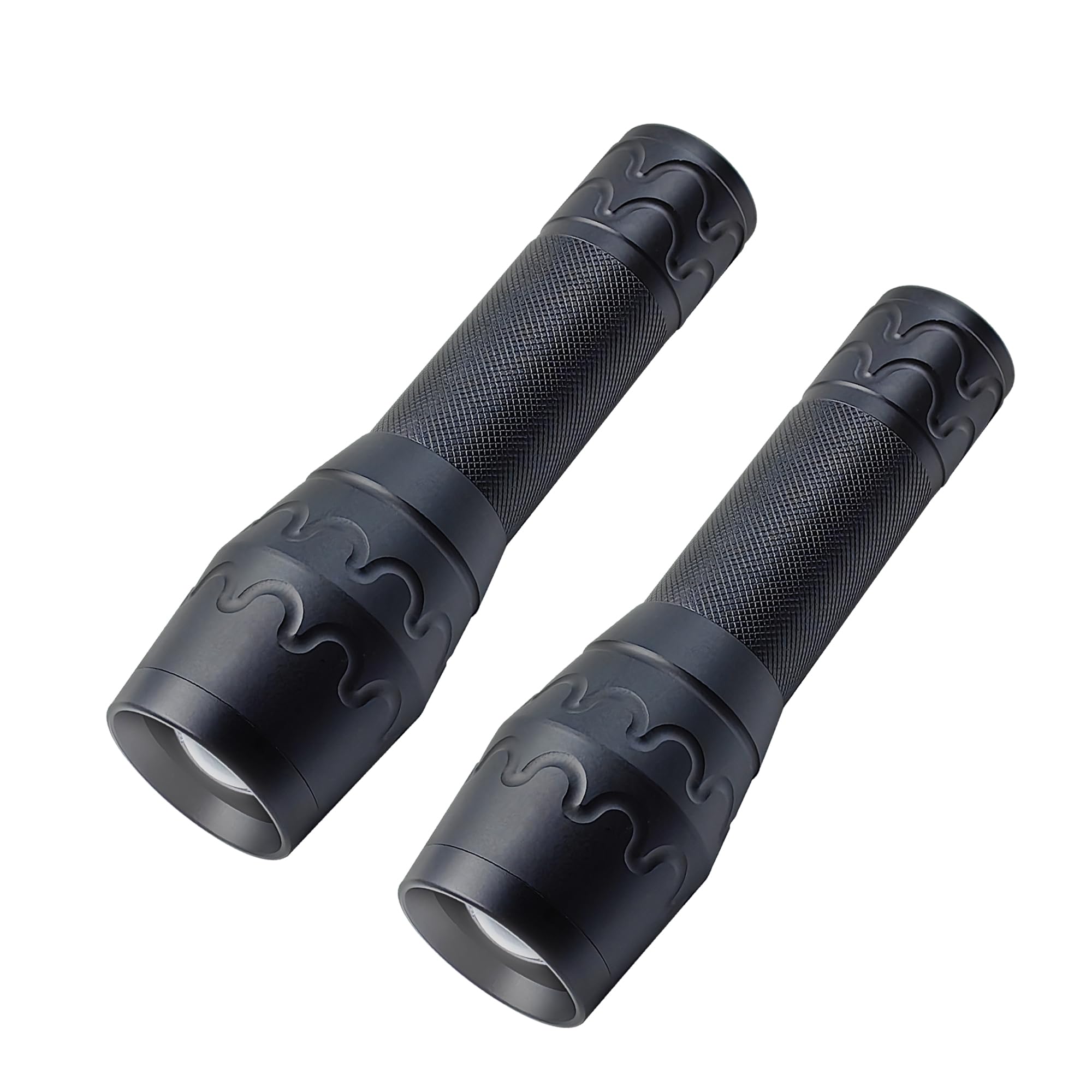 Fadomall Led Magnetic Flashlights Single Mode Bright Handheld Flashlight With Adjustable Focus, Emergency Light For Camping, Power Outages, Indoor Use, 2 Pack