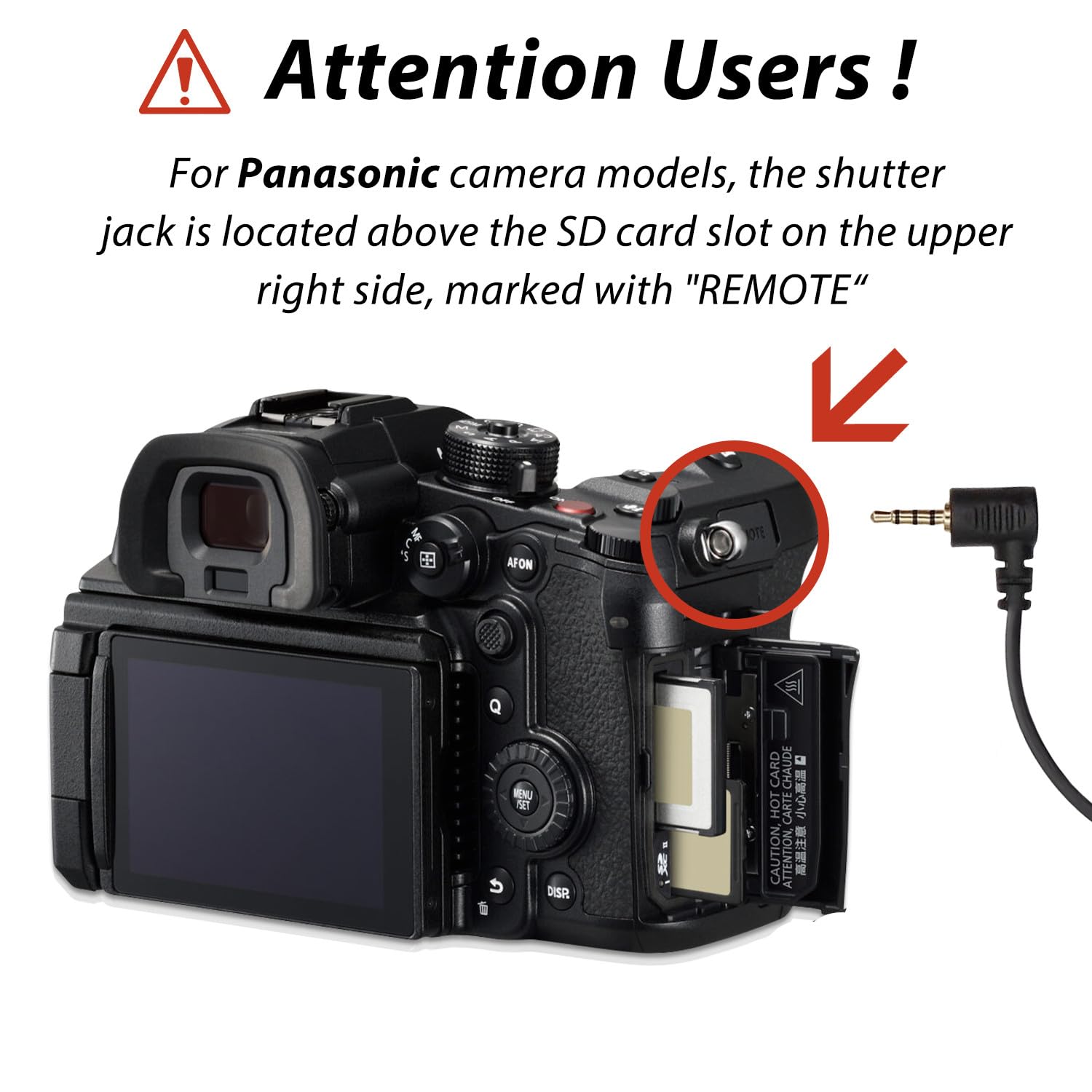 Dytdieyingtu For Panasonic For Zhiyun Cable Gh4 Gh5 Gh6 Gh7 G9 S5 S5Ii Shutter Cable Crane2 / Crane-M /Crane Plus/Crane Stabilizer Camera Release Cable Take Pictures And Record Videos (Micro Usb To Trrs2.5 )