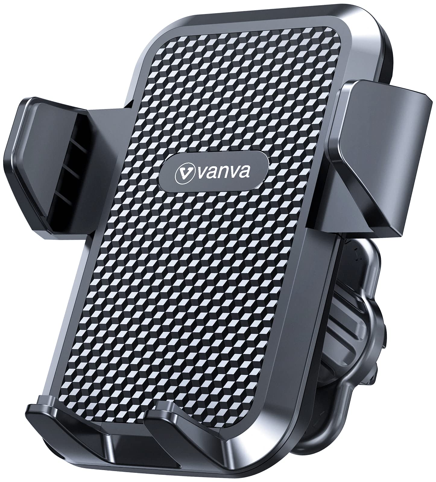 Vanva Universal Air Vent Car Mount, [ Big Phones & Thick Case Friendly ] Cell Phone Holder For Car Hands  Clamp Cradle Vehicle Fit For All Apple (B2)