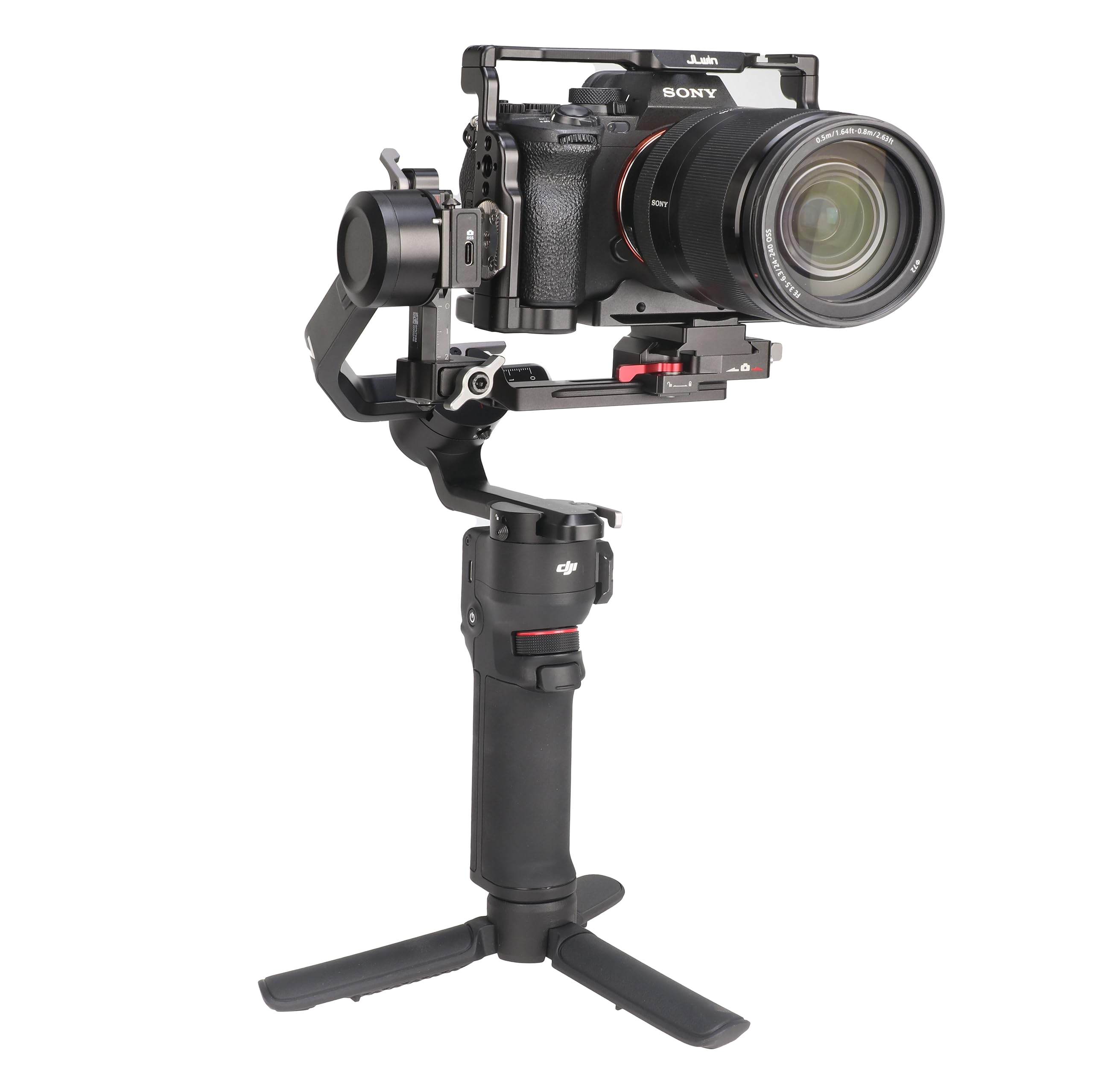 Fotga 150Mm/5.5Inch Horizontal Extension Arm Crossbar Stabilizing Bar Mount Plate For Dji Ronin Rs 3 Mini Gimbal