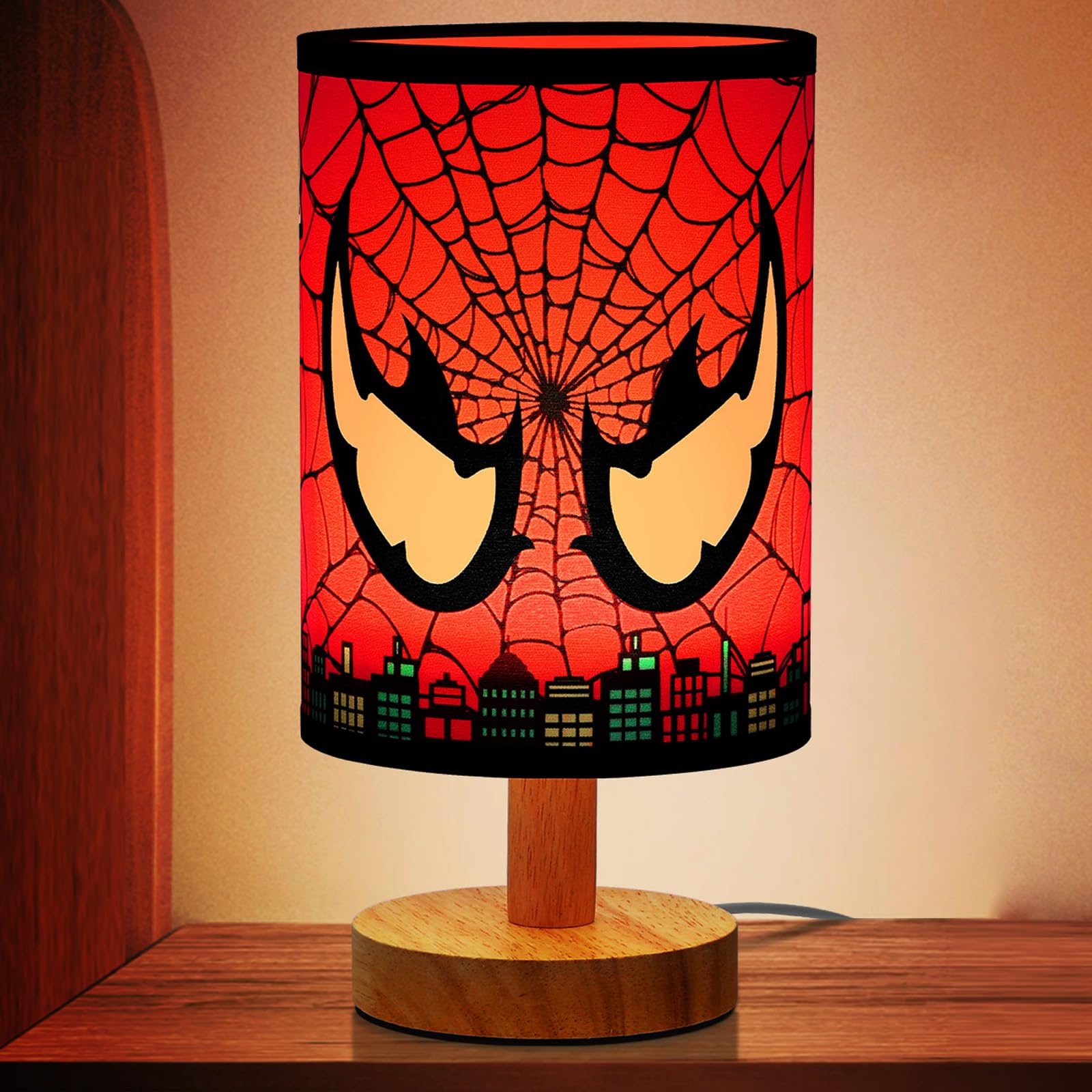 Cifnuh Table Lamp For Bedroom,16 Color Led Bedside Lamp For Night Stand,Dimmable Kids Night Light Remote Control Desk Lamp For Kids Room,Reading,Home Decor Children Birthday Christmas (Large Lamp)